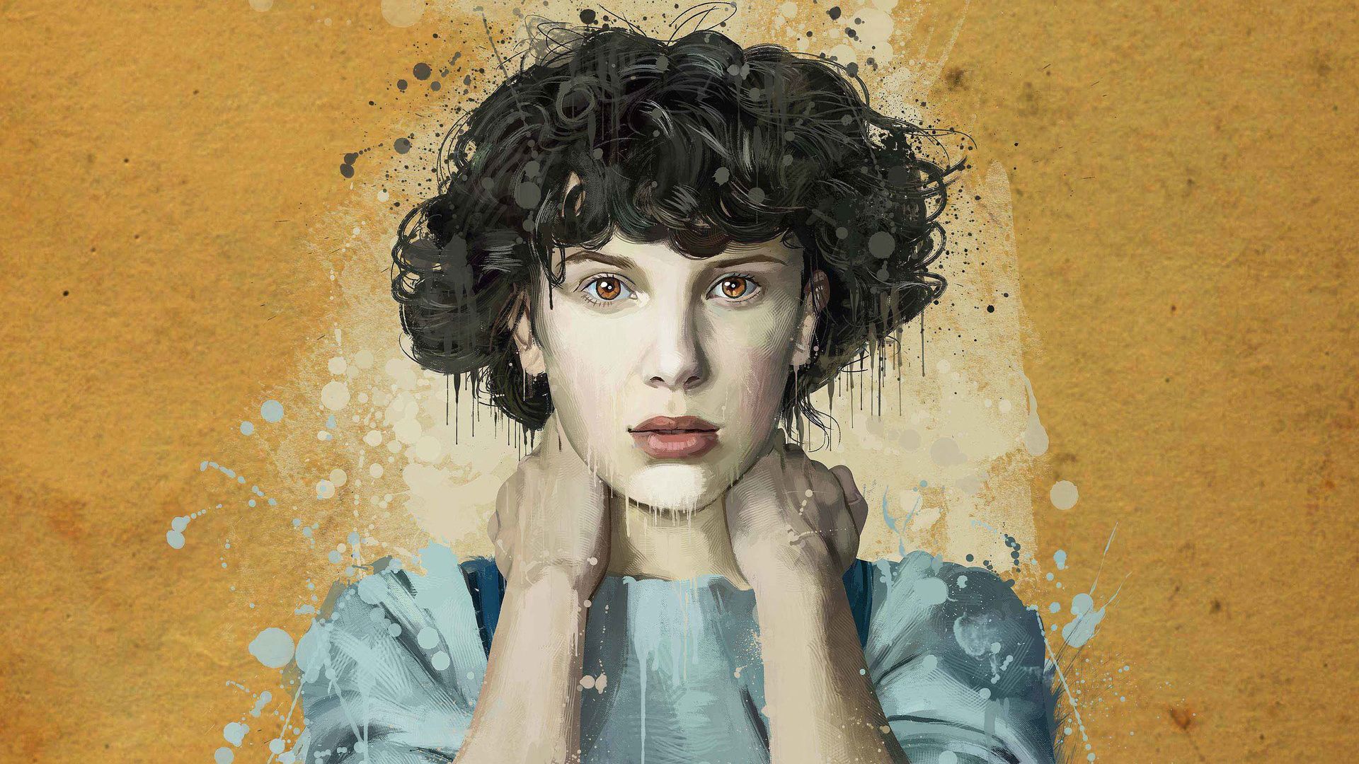 Eleven, stranger things, tv show, fan art wallpaper, HD image, picture, background, 8dc65b