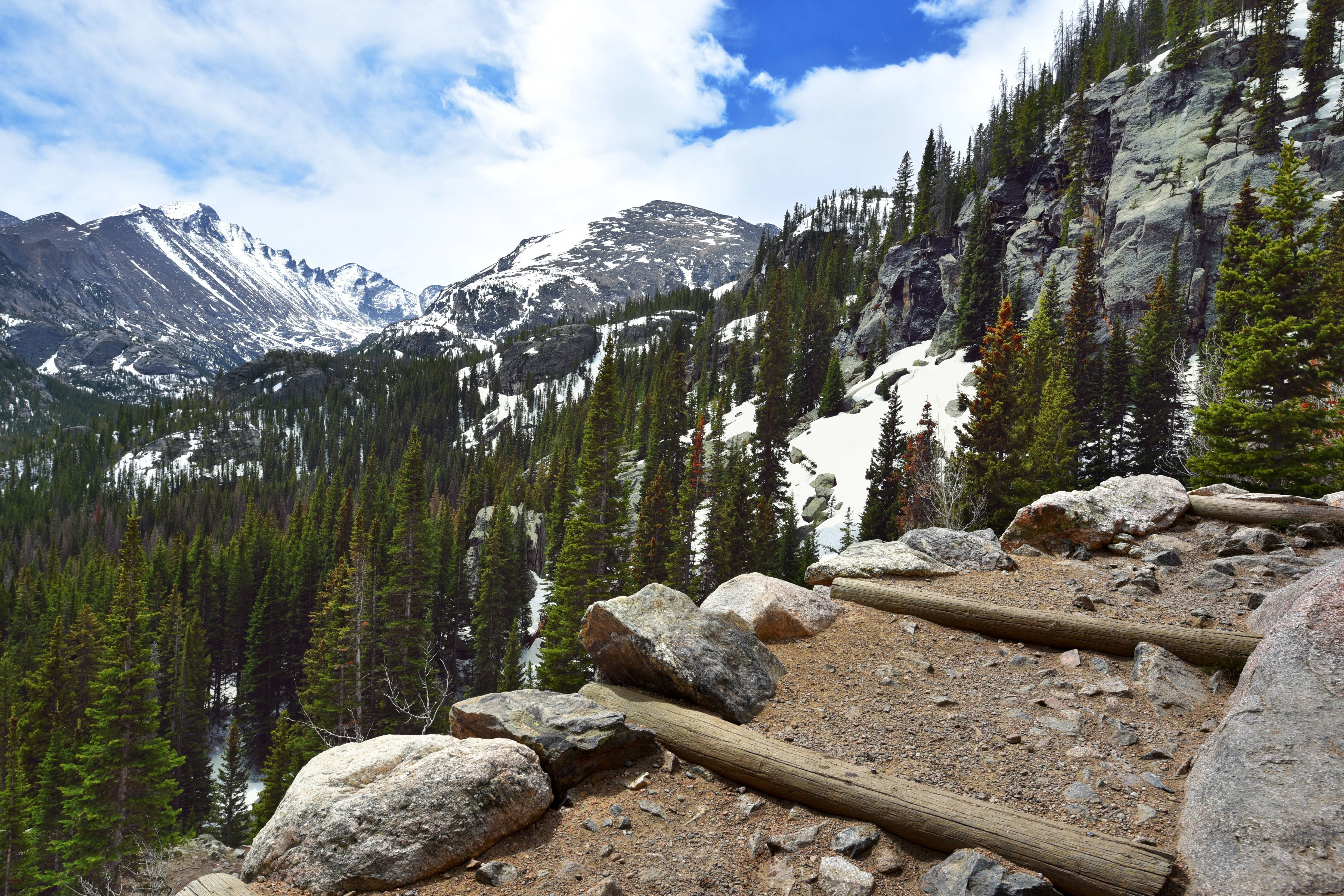 Rocky Mountain National Park Bear Lake Trail 4K wallpaper