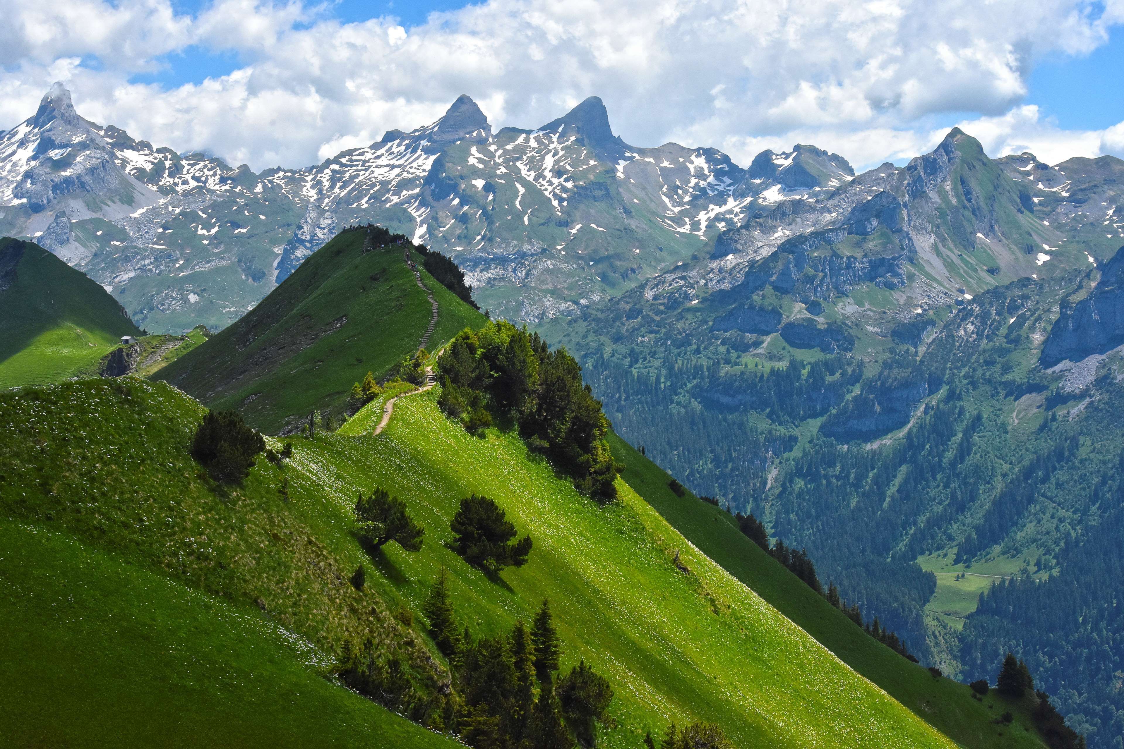 beautiful nature #green #green ridge #landscape #mountain hiking #mountain peak #mountain ridge. Beautiful photography nature, Nature picture, Beautiful nature