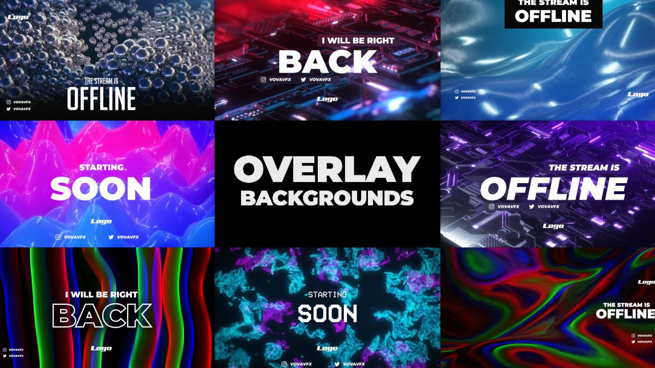 Twitch Overlay Background Pack Effects