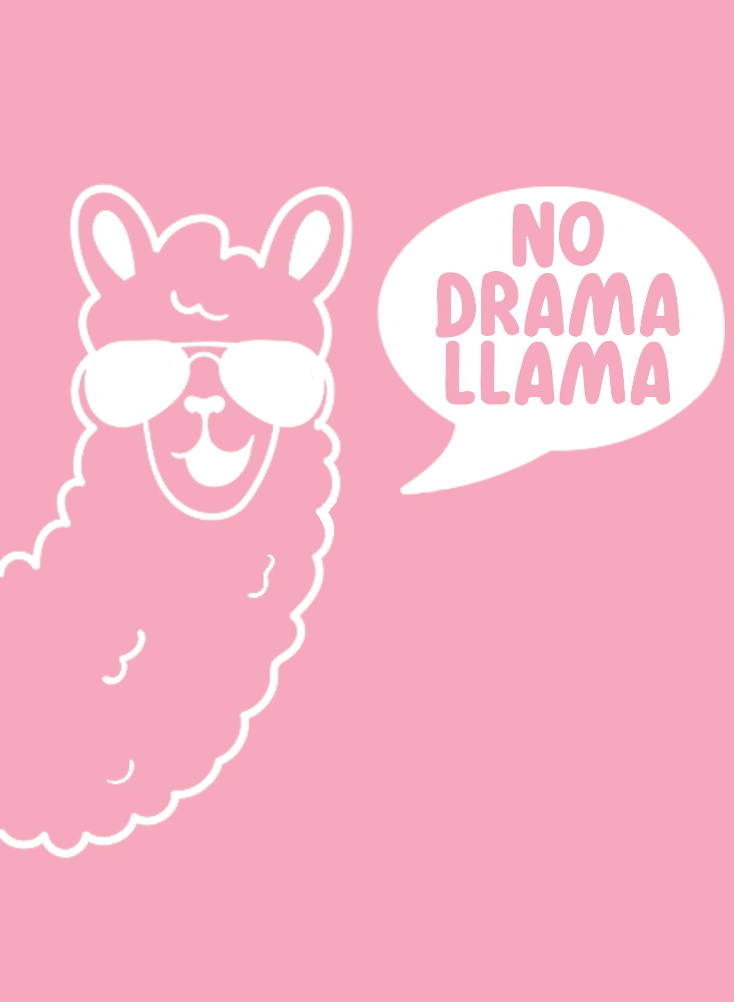 No drama llama #nodrama #llama #llamapuns #llamaquotes #funnyquotes #funnysayings #llamaaesthetic #pinkaesthetic. Pink photography, Pink forest, Pink image