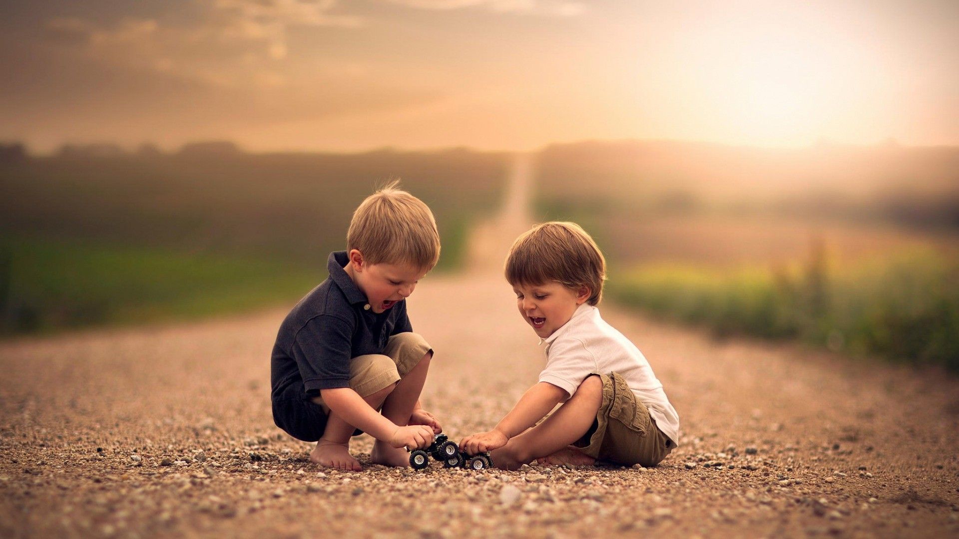 Wallpaper, sunlight, people, toys, depth of field, children, love, road, morning, Nebraska, Person, playing, family, romance, Jake Olson, child, man, photograph, male, 1920x1080 px, portrait photography, interaction, ceremony 1920x1080