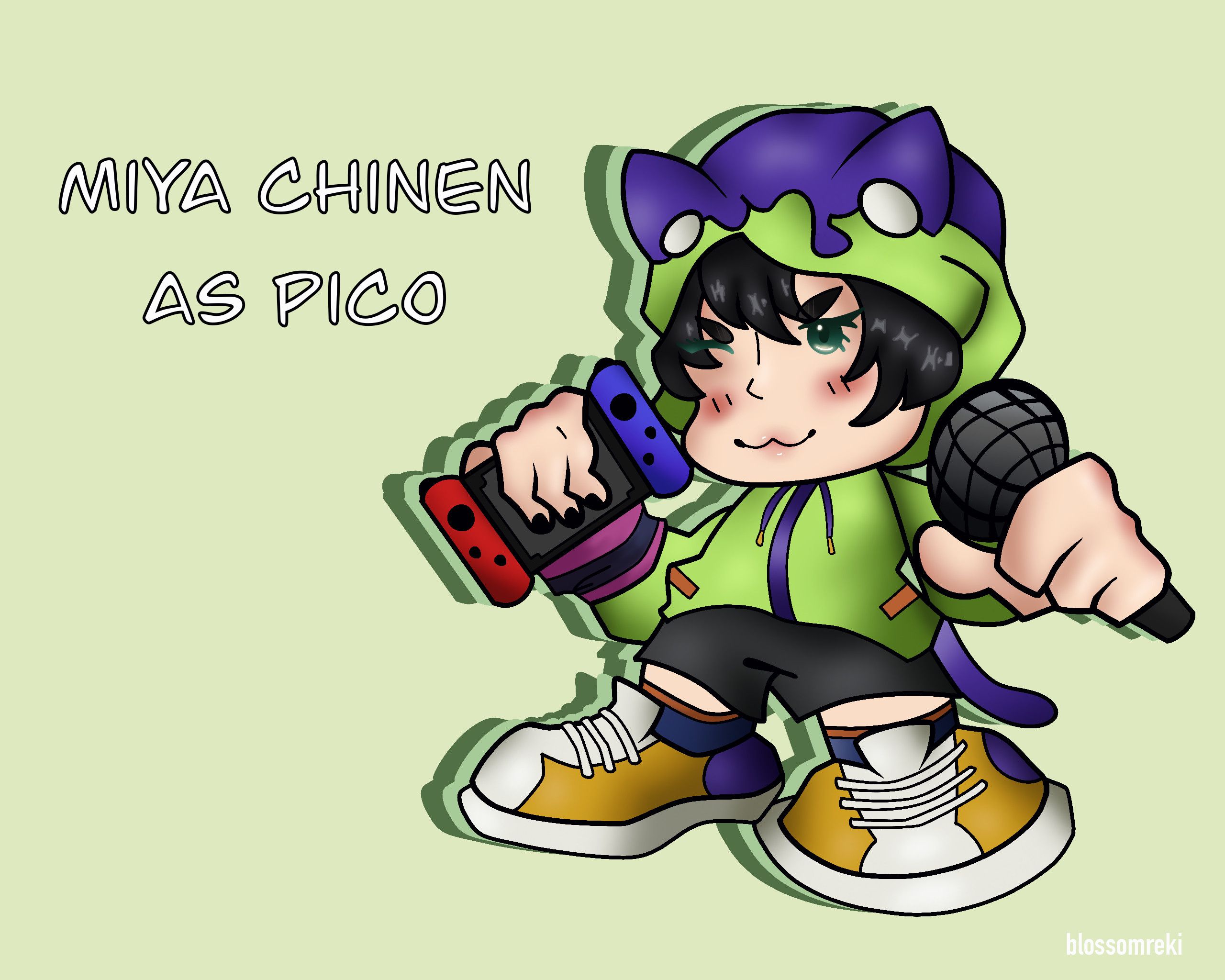 Miya Chinen as Pico the Infinity [Friday Night Funkin'] [Mods]