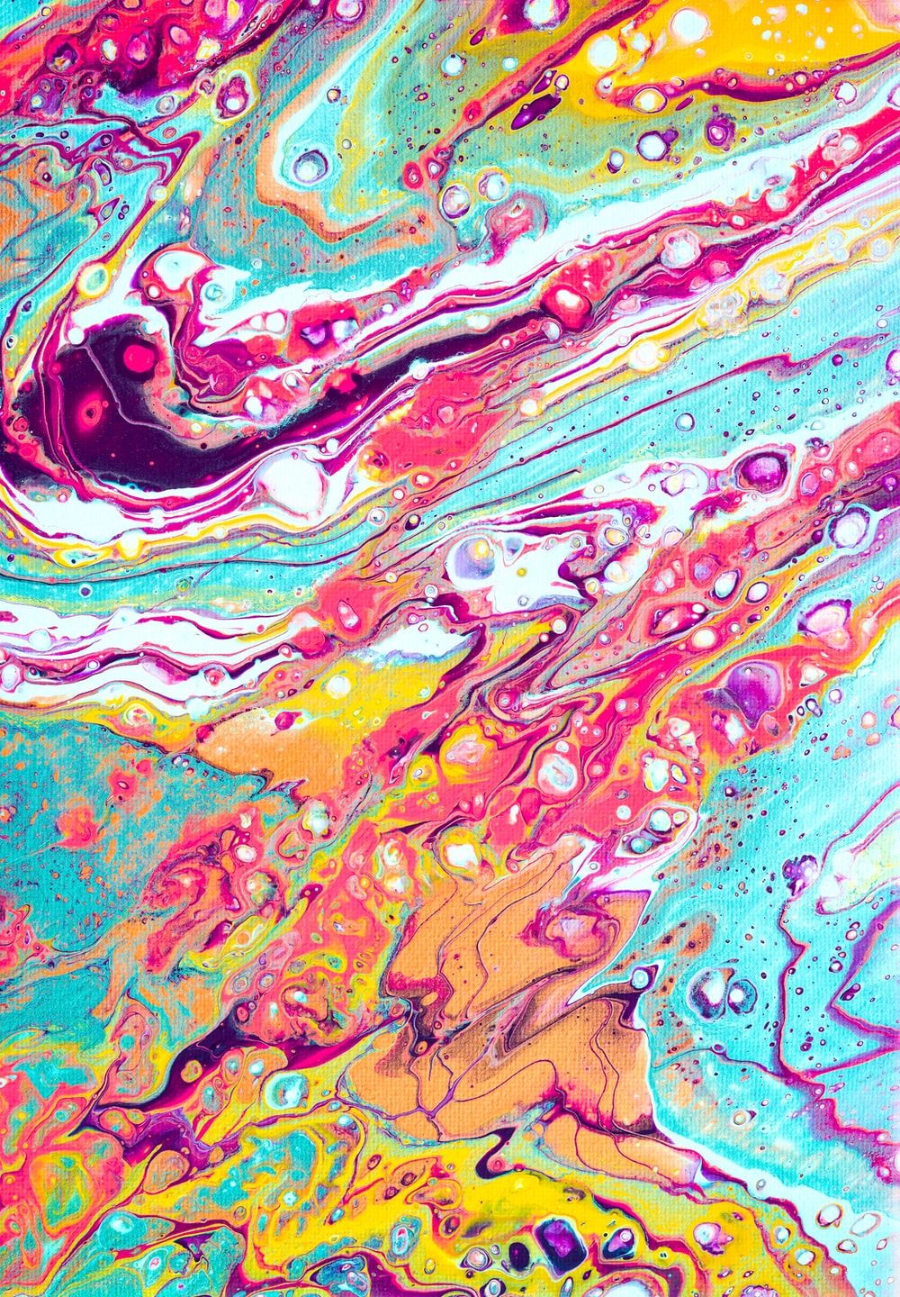Acrylic Pour Picture. Download Free Image