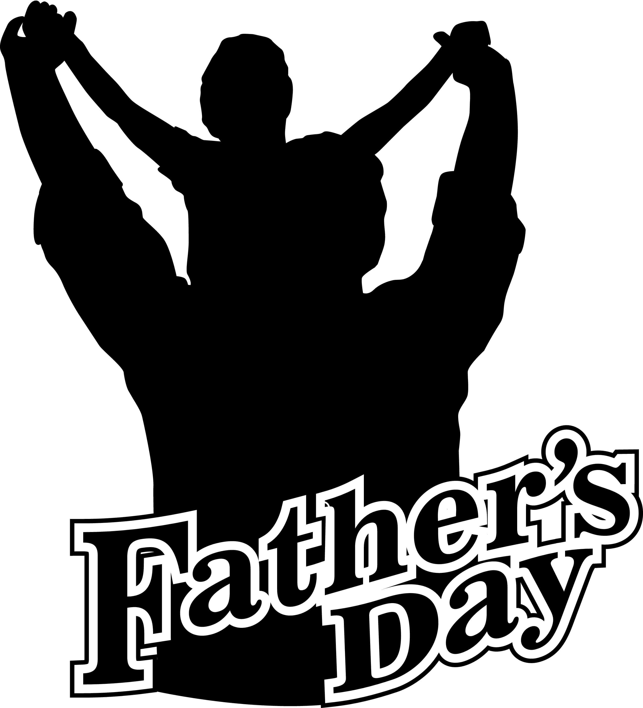 Happy Fathers Day Silhouette HD Wallpaper