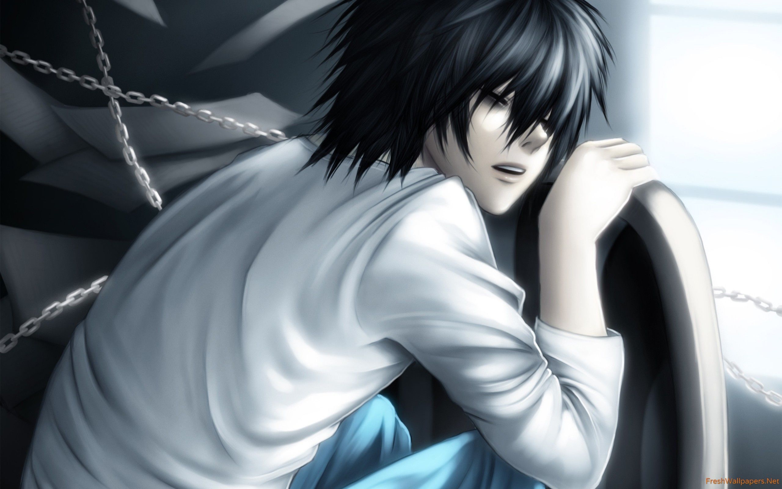 Death Note L Wallpaper 4k