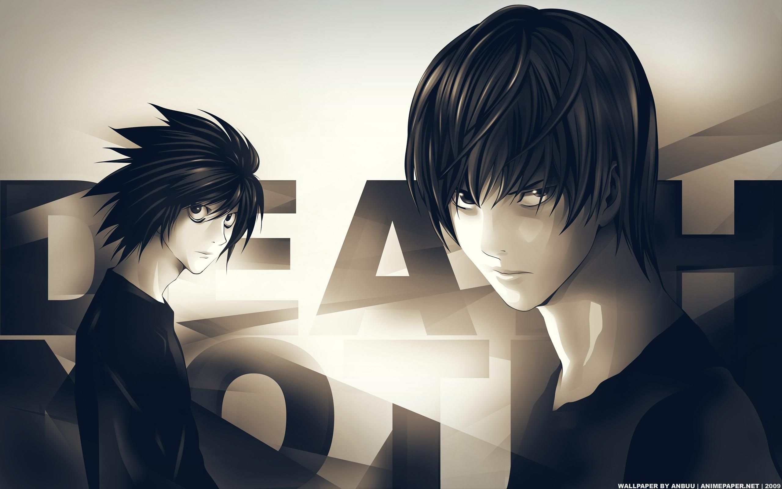 Light and L Death Note Wallpaper Free Light and L Death Note Background
