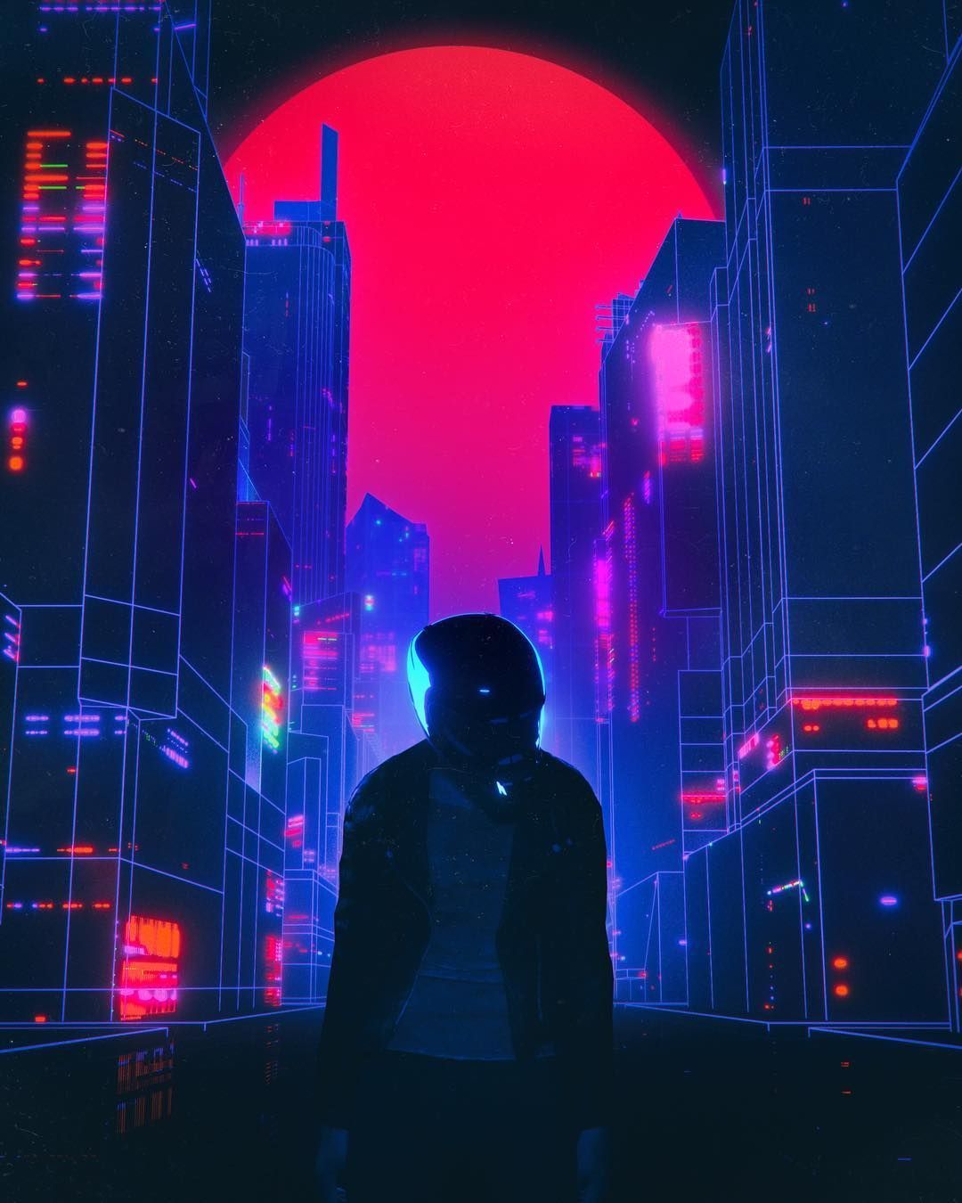 Do Androids Dream Of Electric Sheep?: A CGI Master Made A New Artwork Every Day For 10 Years. Cyberpunk city, Cyberpunk aesthetic, Synthwave art