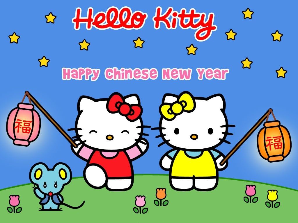 chinese new year hello kitty wallpaper