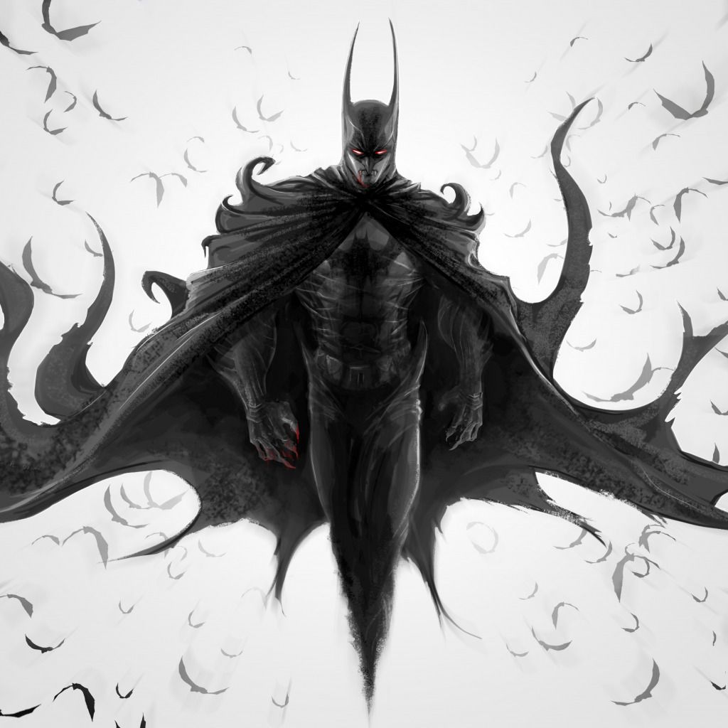 Download wallpaper The Dark Knight, Batman, fan art, DC Comics, section fantasy in resolution 1024x1024