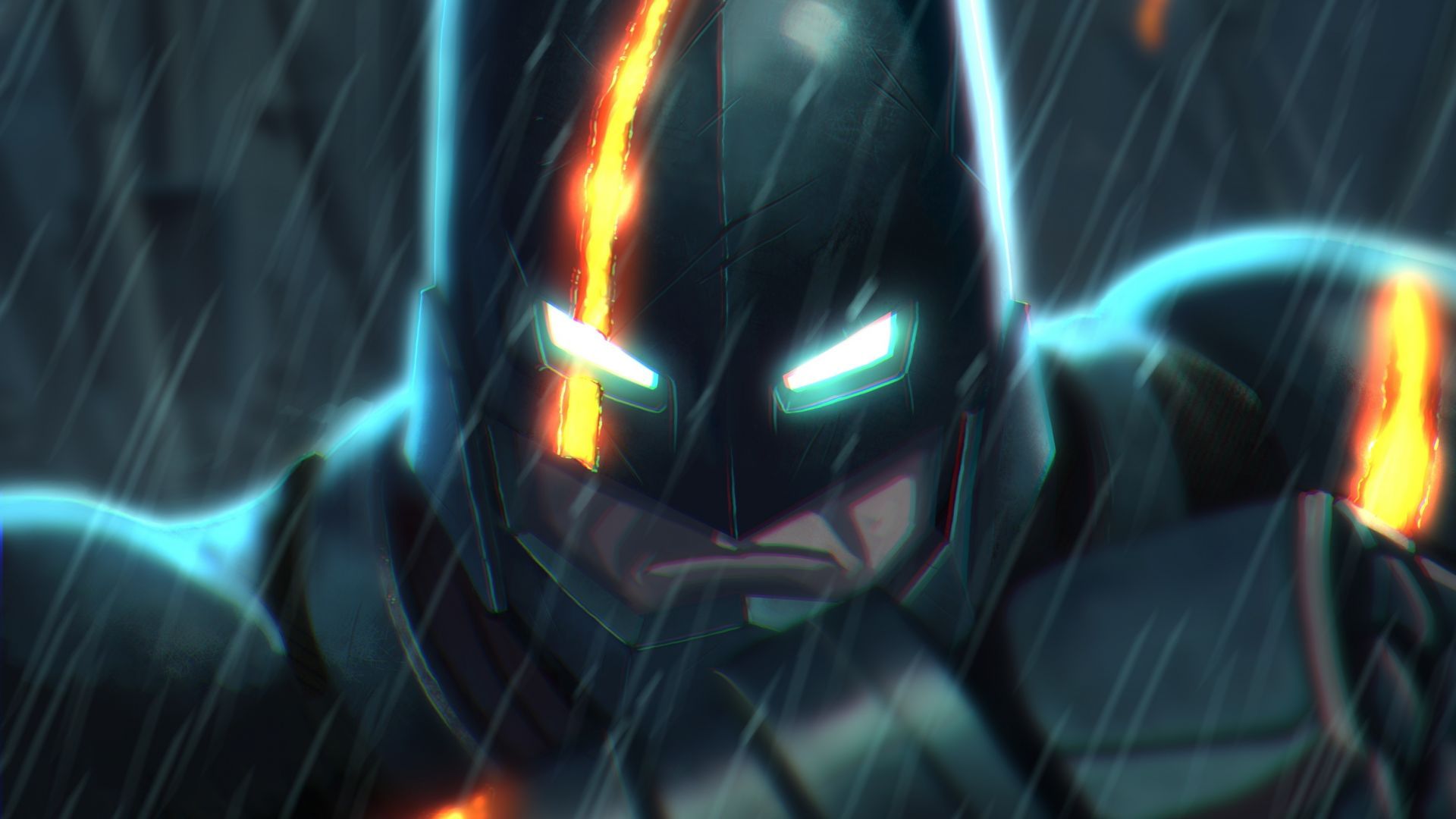Desktop Wallpaper Batman, Iron Suit, Fan Art, HD Image, Picture, Background, 72d908
