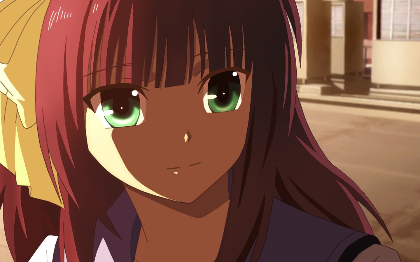 Download wallpaper from anime Angel Beats! with tags: Yuri Nakamura, Full screen