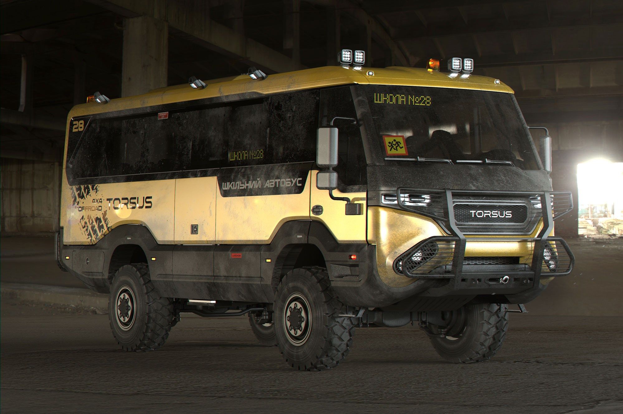 Torsus Praetorian: the safest school bus ever?