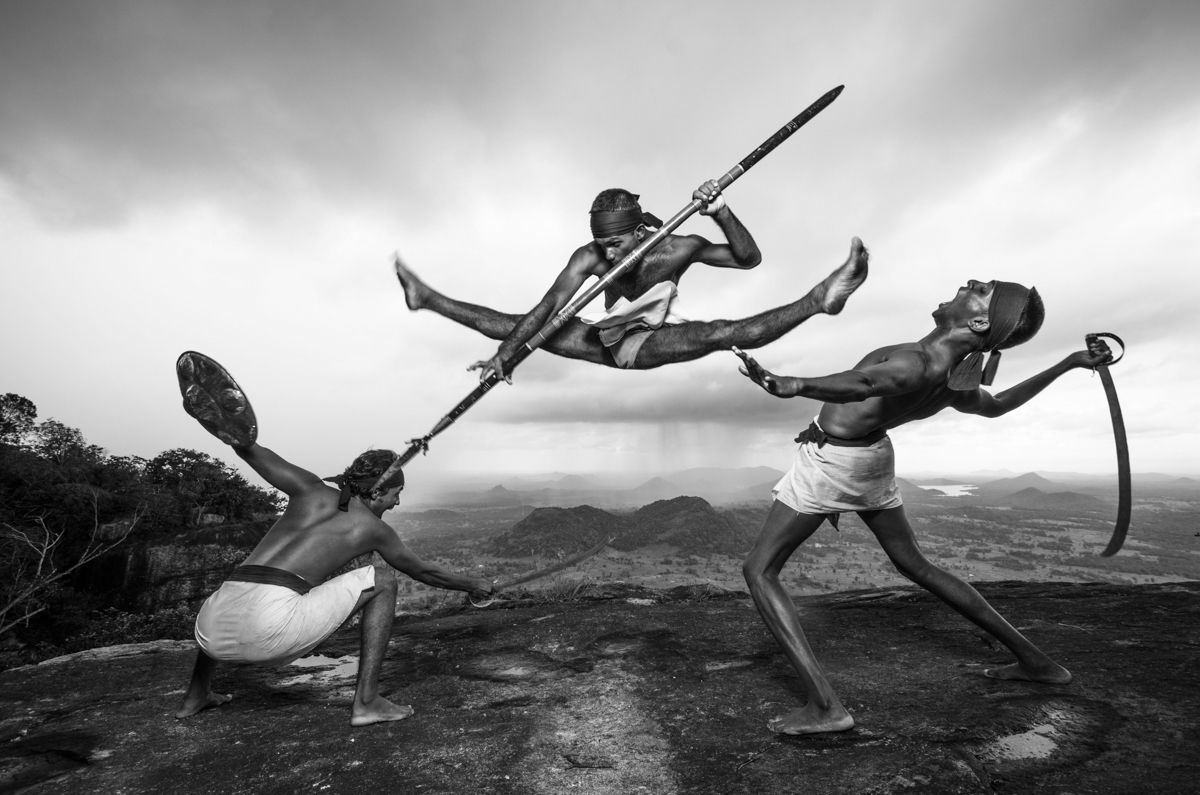 Breathtaking Photo Of An Old Sri Lankan Martial Art