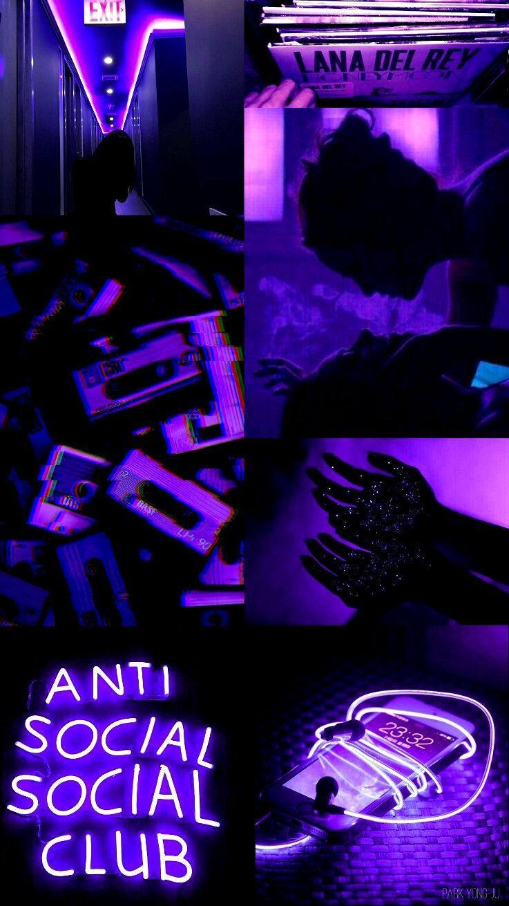 Dark Purple Aesthetic Phone Wallpaper