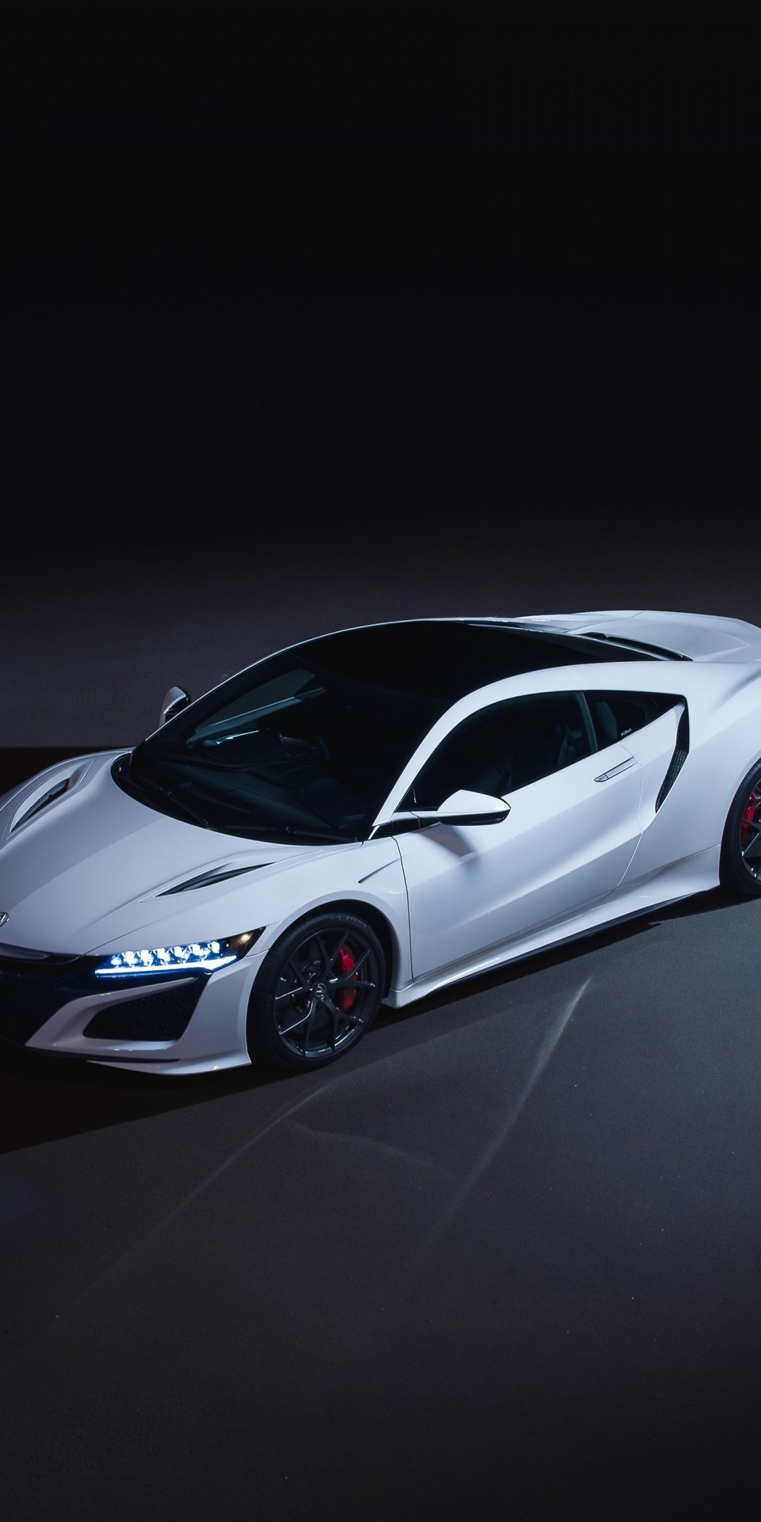 Acura NSX, white, sports car, 2019