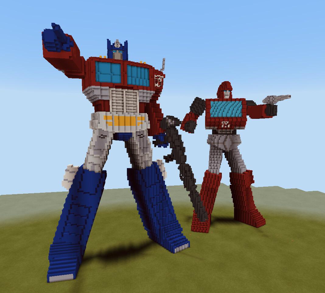 Minecraft g1 ironhide and prime
