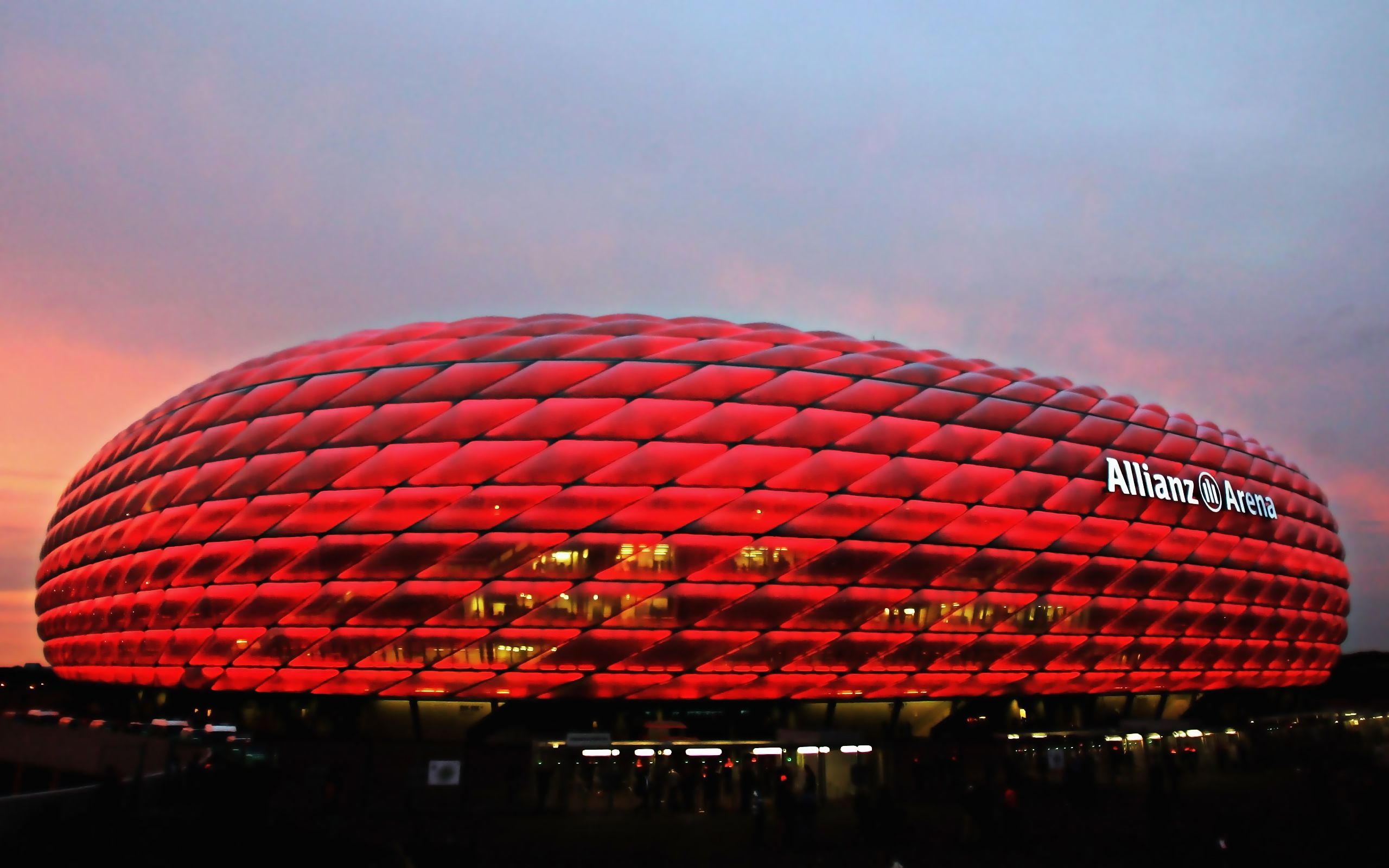 Allianz Arena, Munich, Germany, Football Stadium, Evening