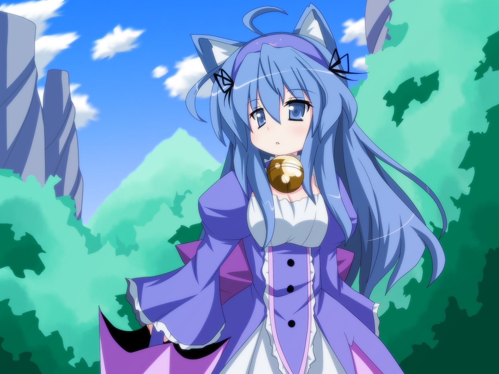 Wallpaper, illustration, anime, nature, pony, girl, look, mangaka, horse like mammal, oborotsuki kakeru 1600x1200