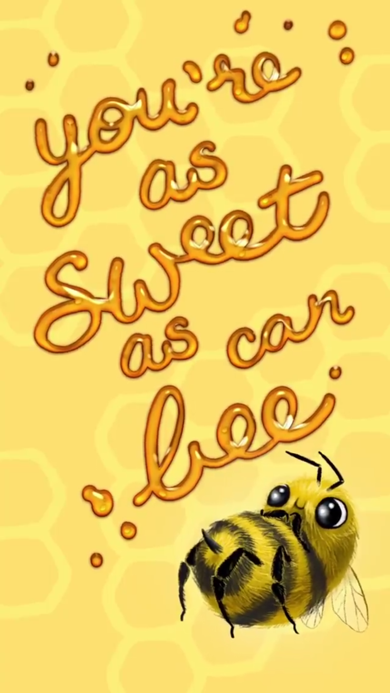 Aesthetic Wallpaper Yellow Honey Bee Car Show Quotes