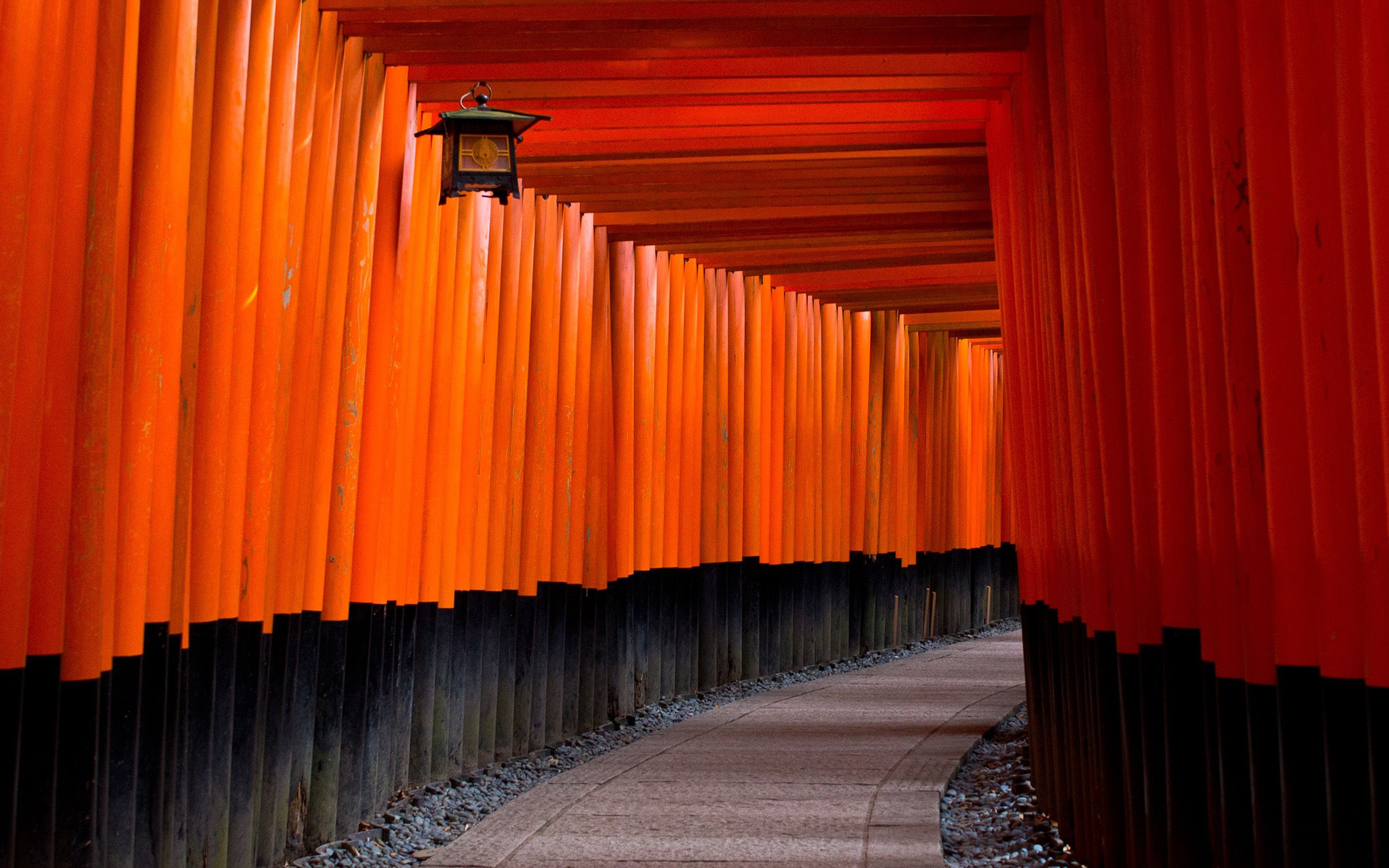 Japan Architecture Red Nature Wallpaper