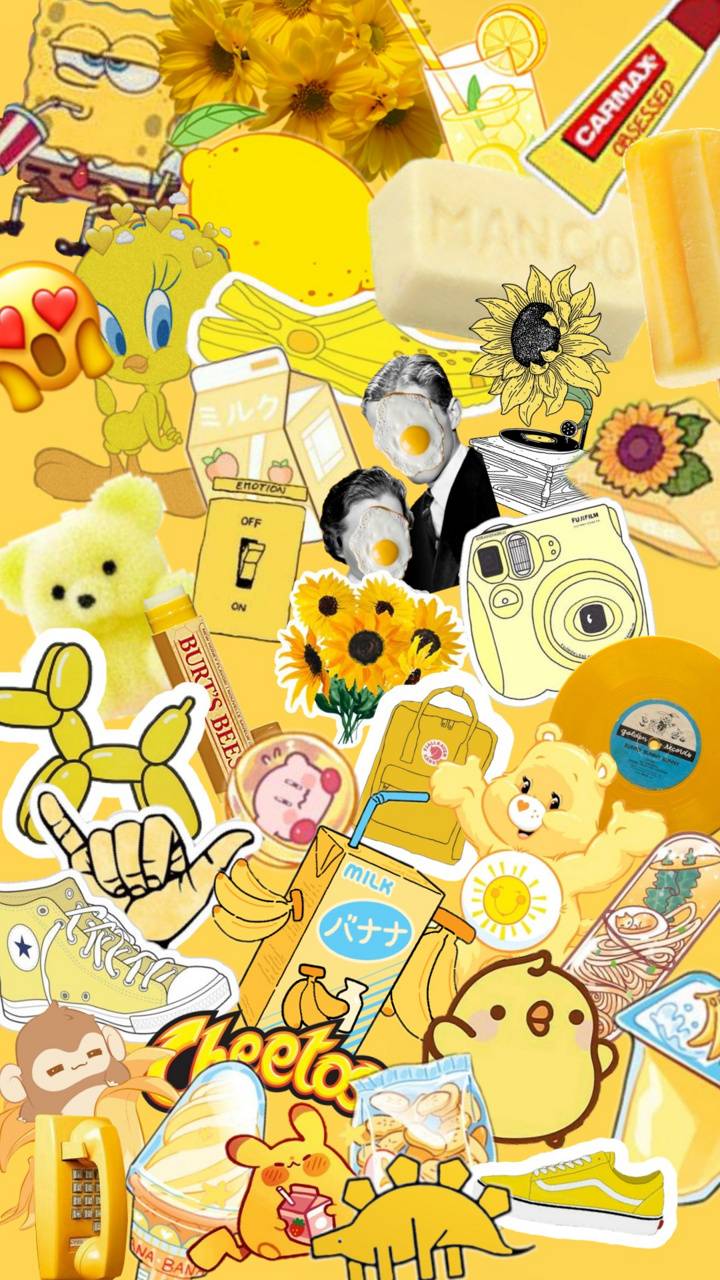 Download Yellow aesthetic Wallpaper HD