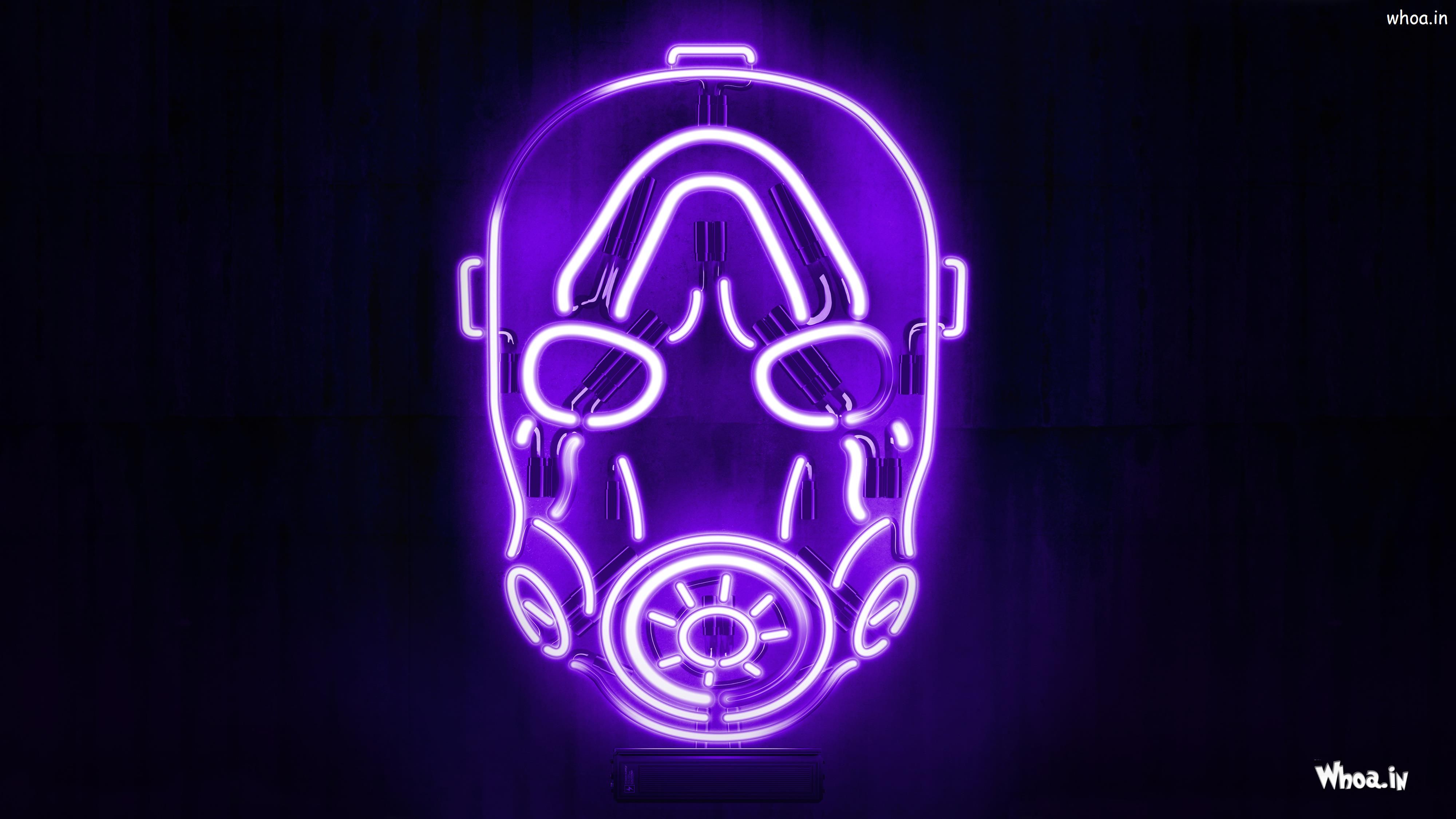 Border Lands Neon Mask HD Wallpaper And Image Of Wallpaper Neon
