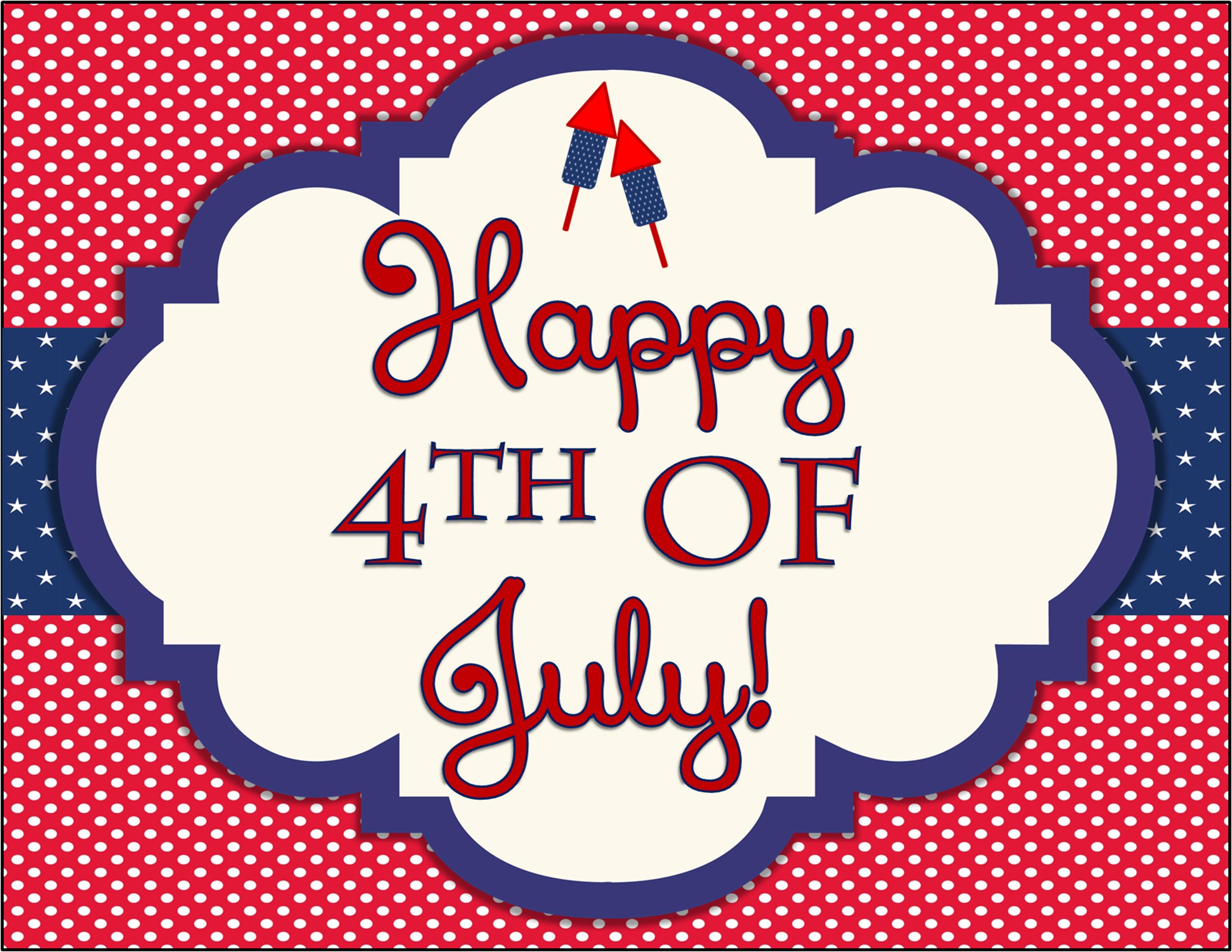 Happy Fourth Of July Banner