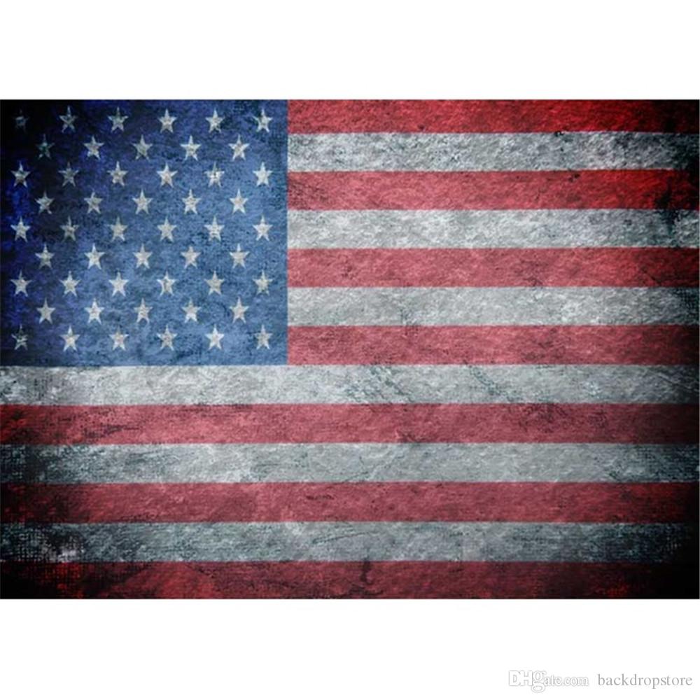Horizontal American Flag Photography Backdrops Vinyl Digital Printed Happy 4th Of July Kids Children Vintage Photo Studio Background From Backdropstore, $16.73