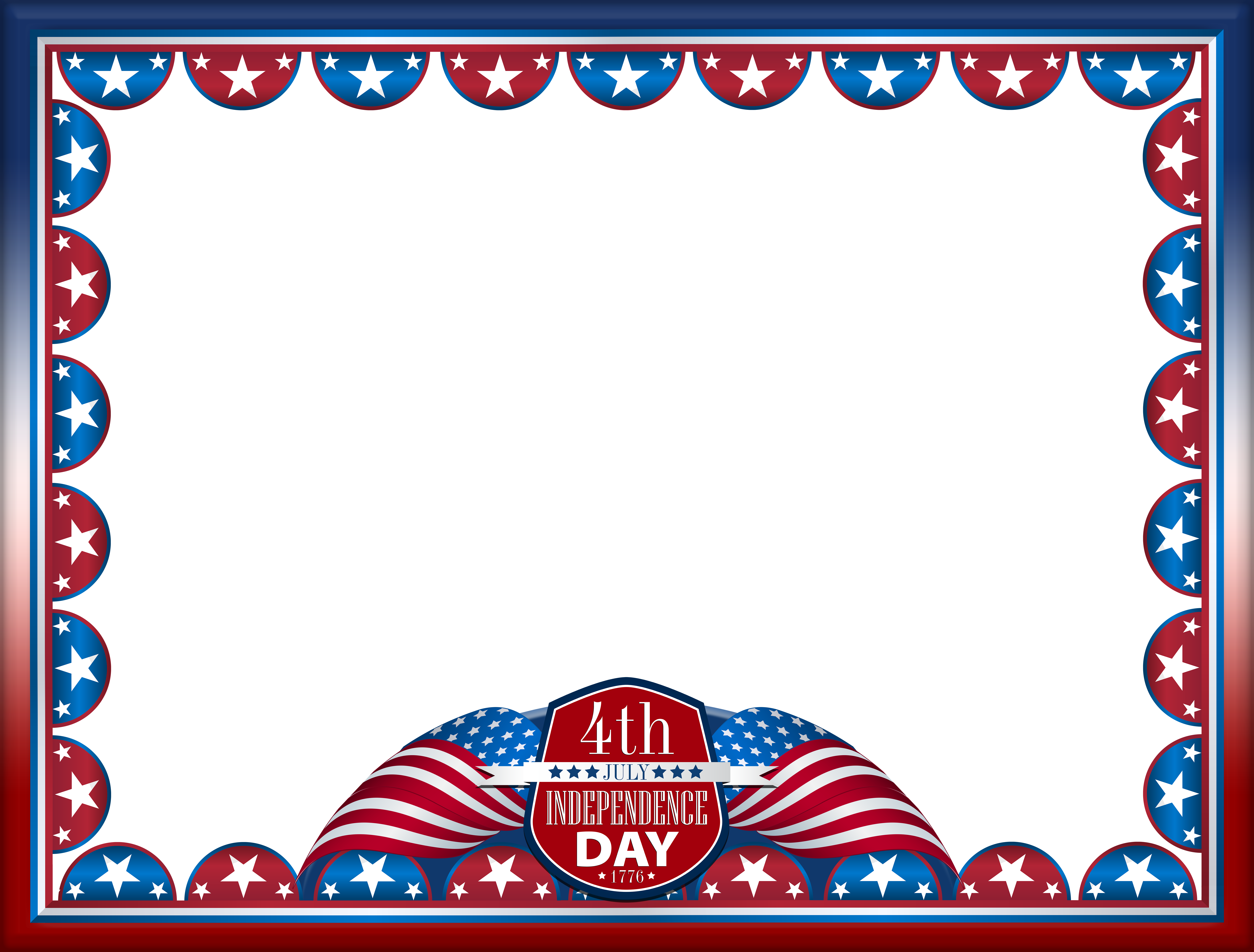 4th July Transparent PNG Frame​-Quality Image and Transparent PNG Free Clipart