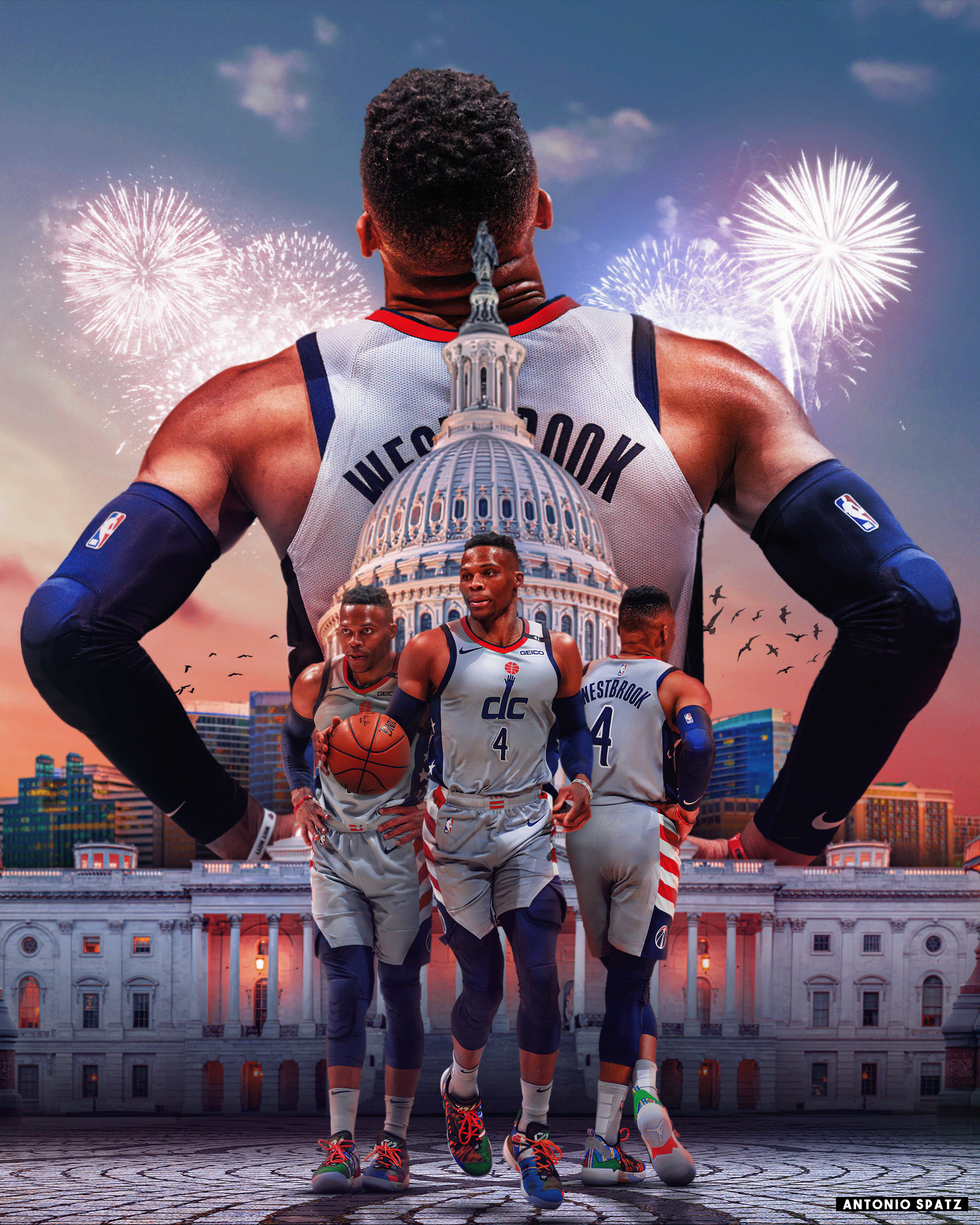 Russell Westbrook Poster projects. Photo, videos, logos, illustrations and branding