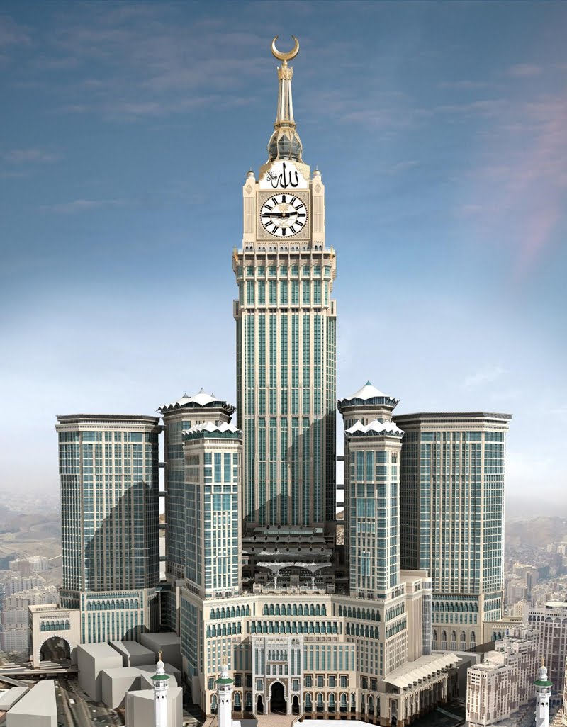 Wallpaper cellebrity and art: The Biggest Mecca Clock Royal Tower In saudi Arabia Photo