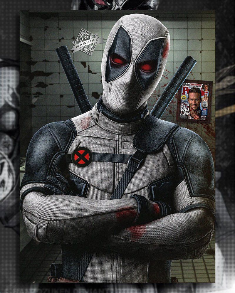X Force Deadpool By Spider Maguire. Marvel Comics Wallpaper, Deadpool Artwork, Deadpool Wallpaper