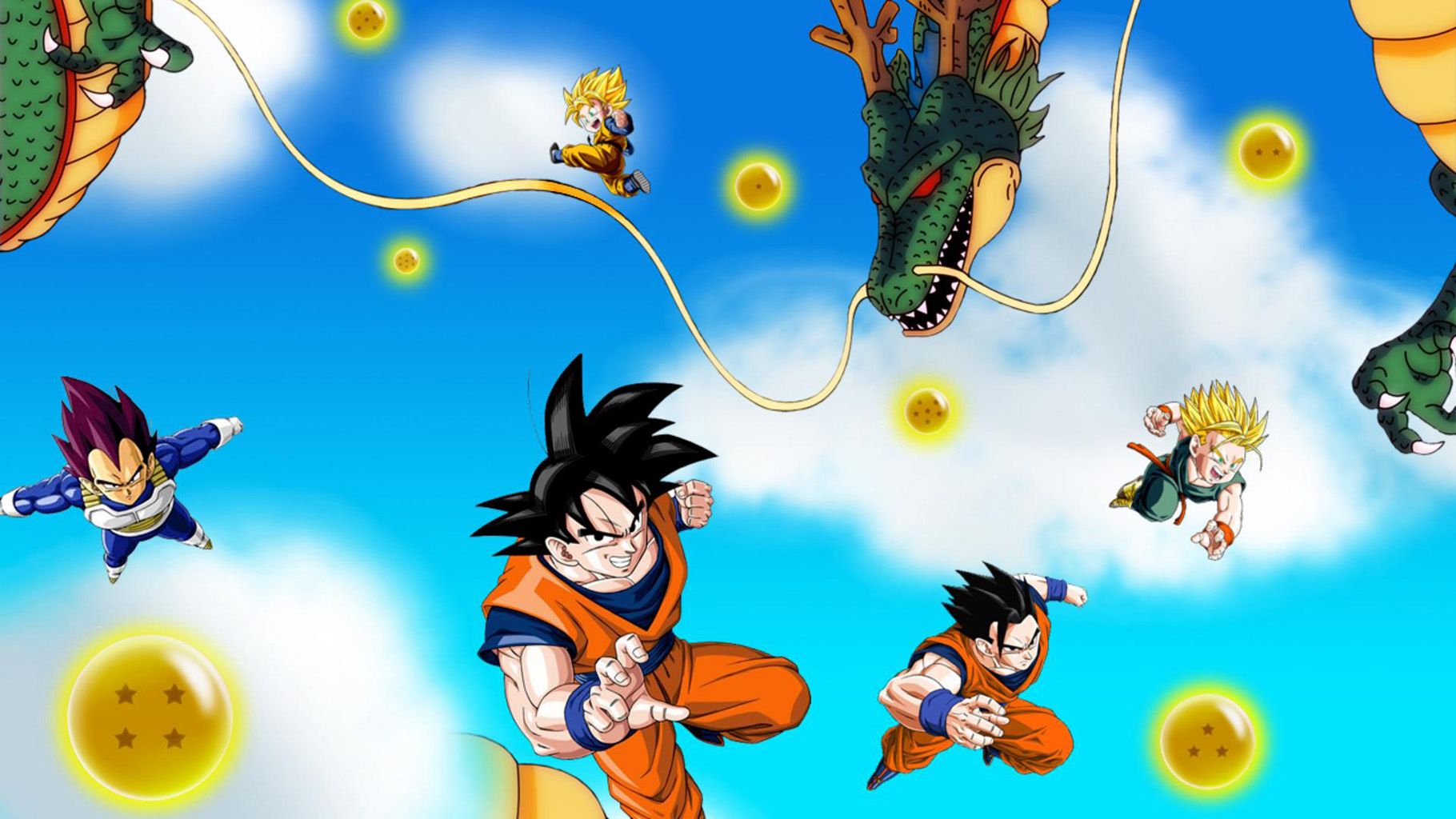 Goku Gohan Goten Dragon Ball Z Wallpaper HD