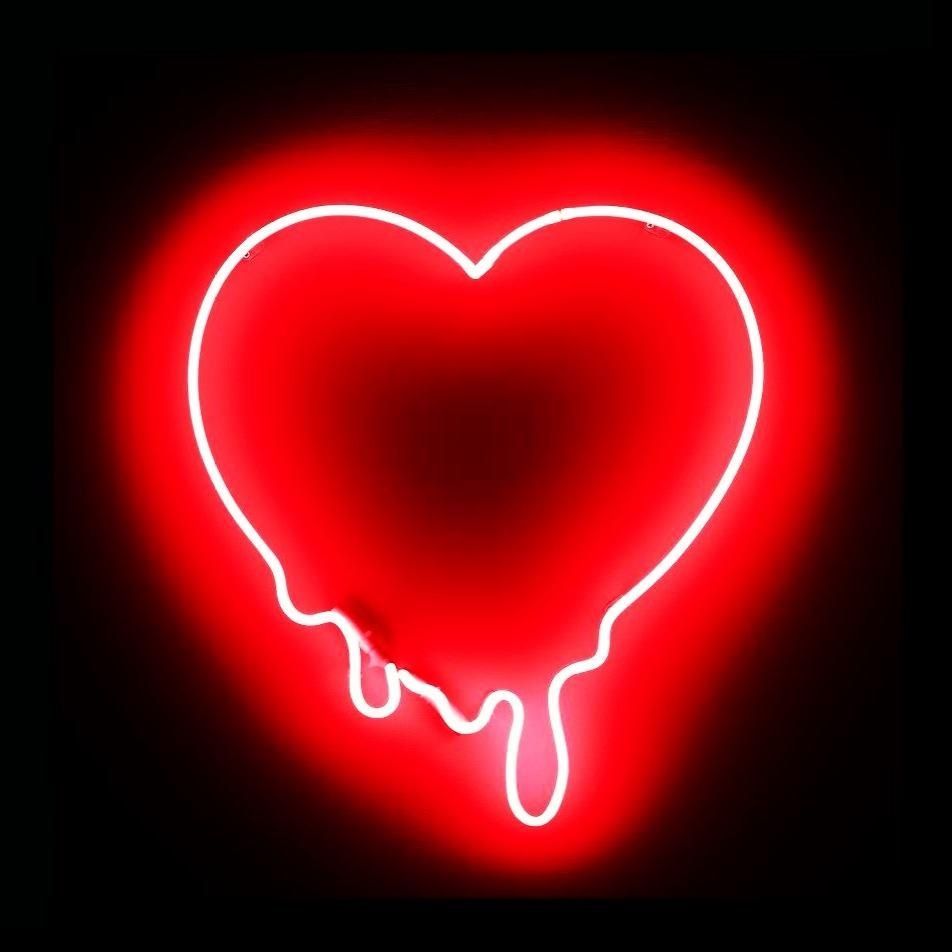 The Best 15 + Red Neon Heart Wallpaper