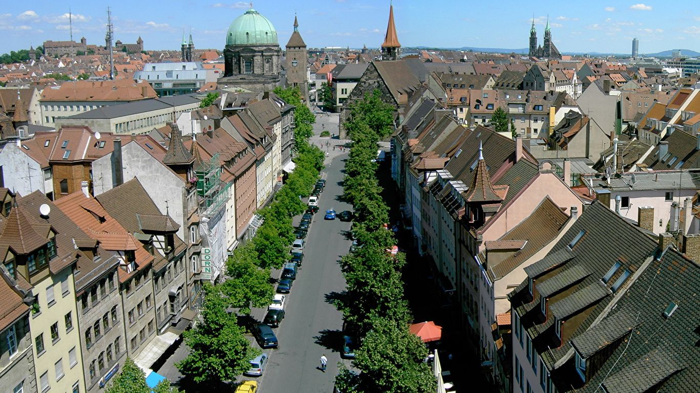 image Nuremberg Germany Cities Building 1366x768