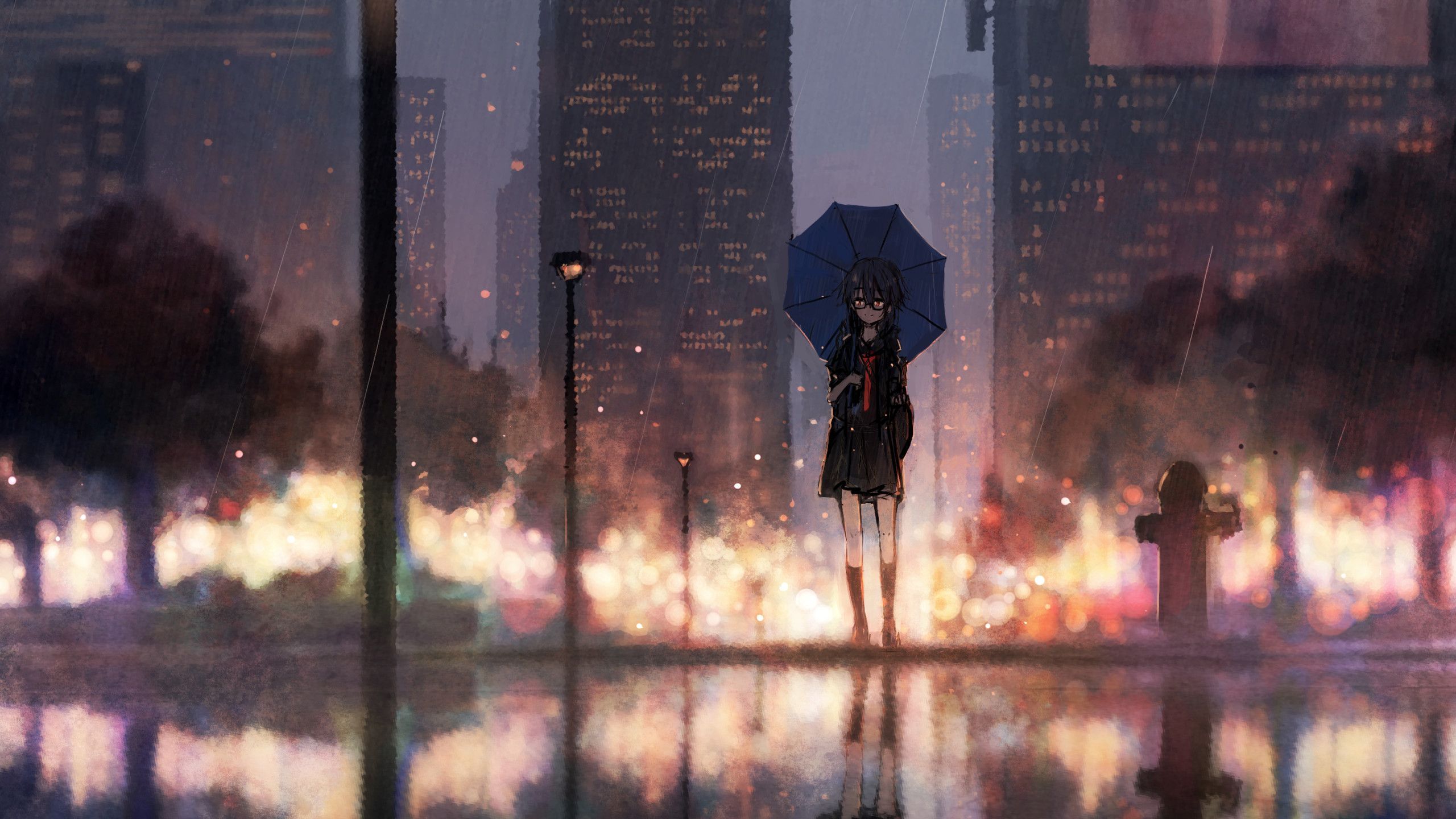 Raining Anime Wallpaper, HD Raining Anime Background on WallpaperBat