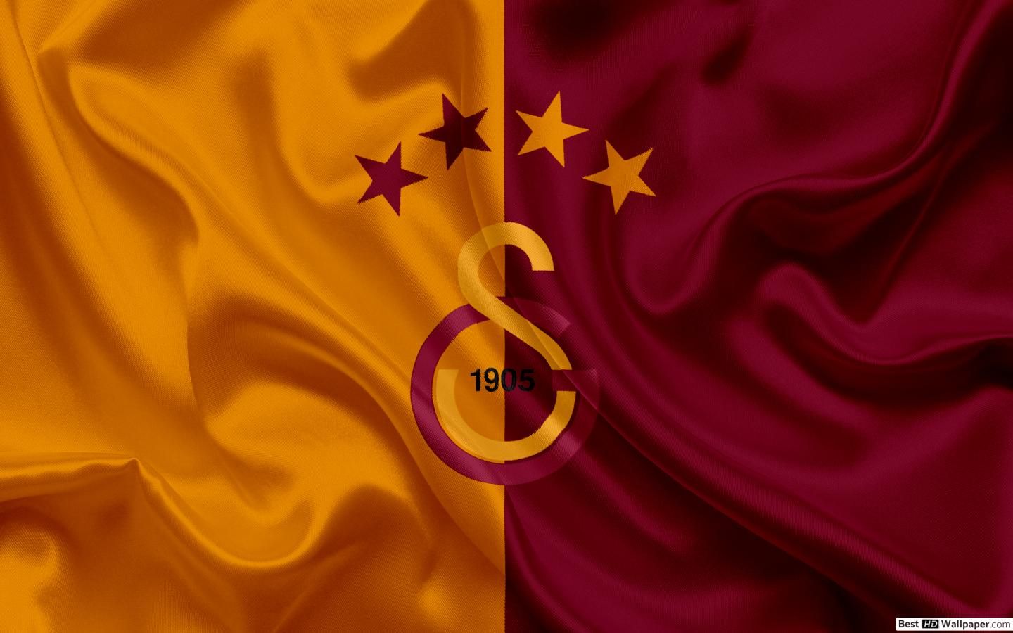 Galatasaray logo 4 star HD wallpaper download