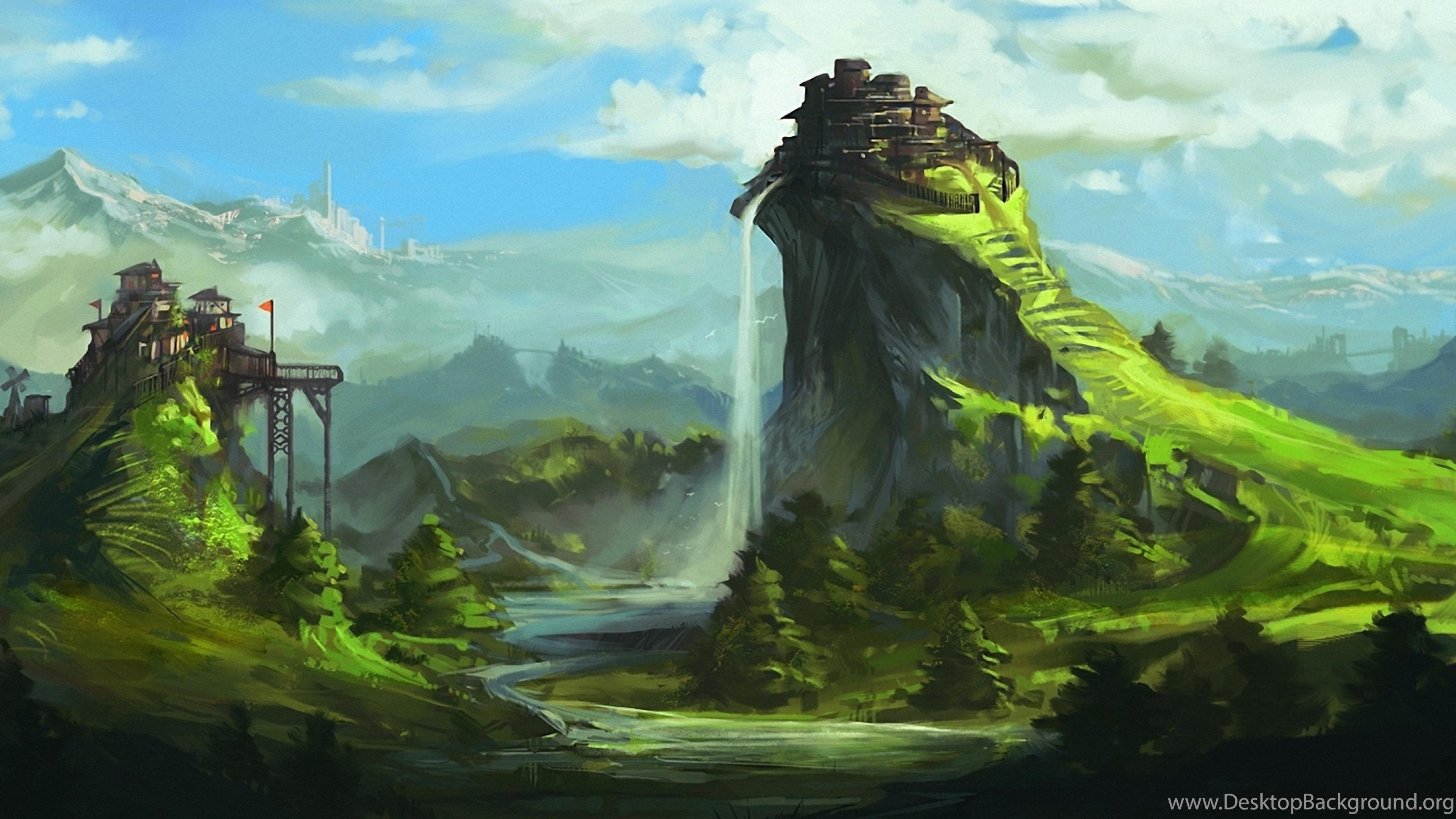 Download Fantasy Landscape Wallpaper HD Resolution Desktop Background