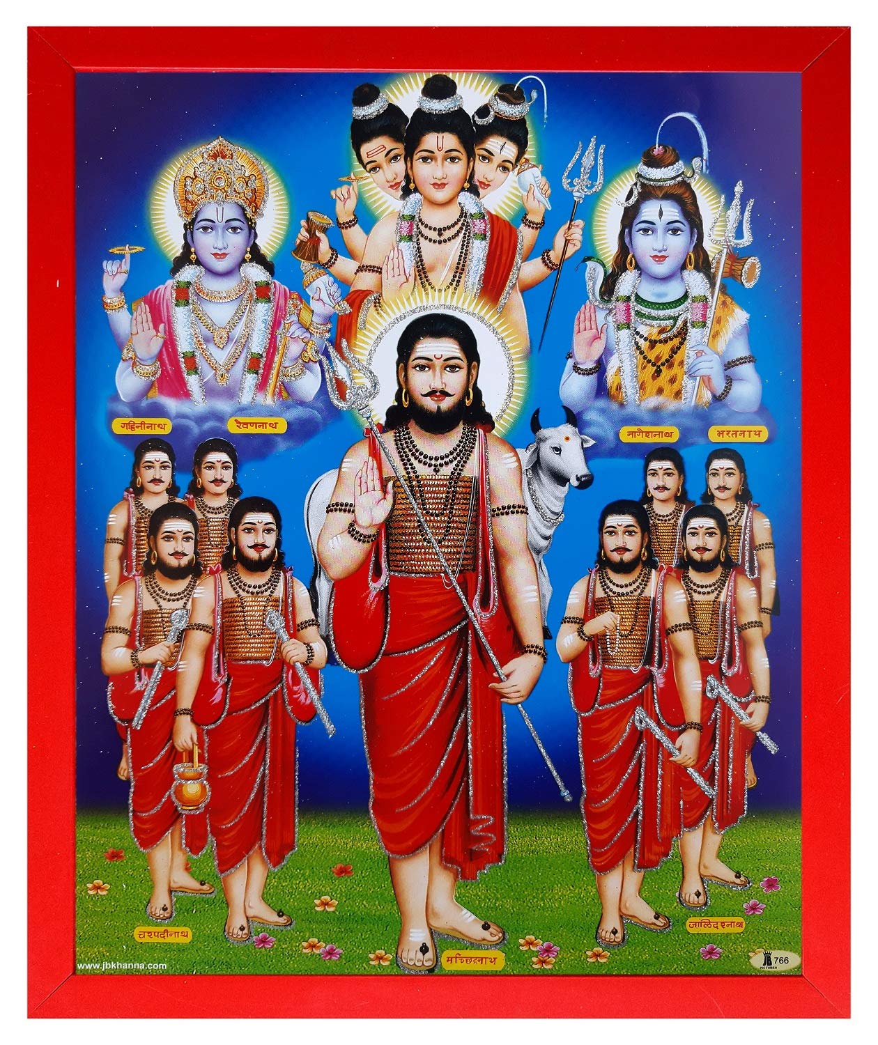 Shree Handicraft Decorative Lord Brahma Vishnu & Shiva Indian Gods Trinity Tridev Trimurti Photo Frames Painting (27 cm x 33 cm x 1 cm, Acrylic Sheet Used): Amazon.in: Home & Kitchen