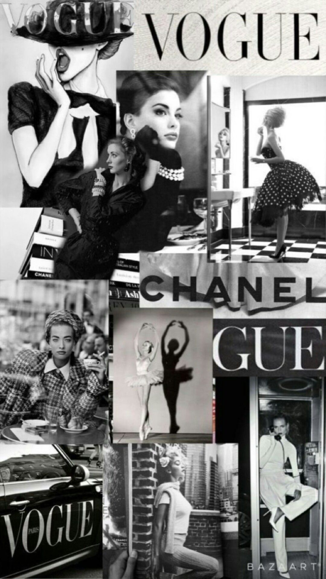 Fashion Magazine Wallpaper. Vogue wallpaper, Collage background, iPhone wallpaper vintage