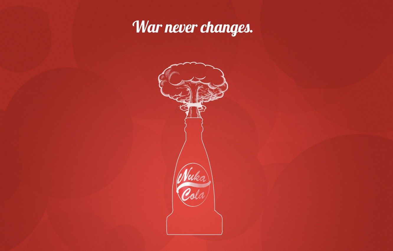 Wallpaper Fallout, Art, Nuka Cola, Cola, Nuka Cola, War Never Changes Image For Desktop, Section минимализм