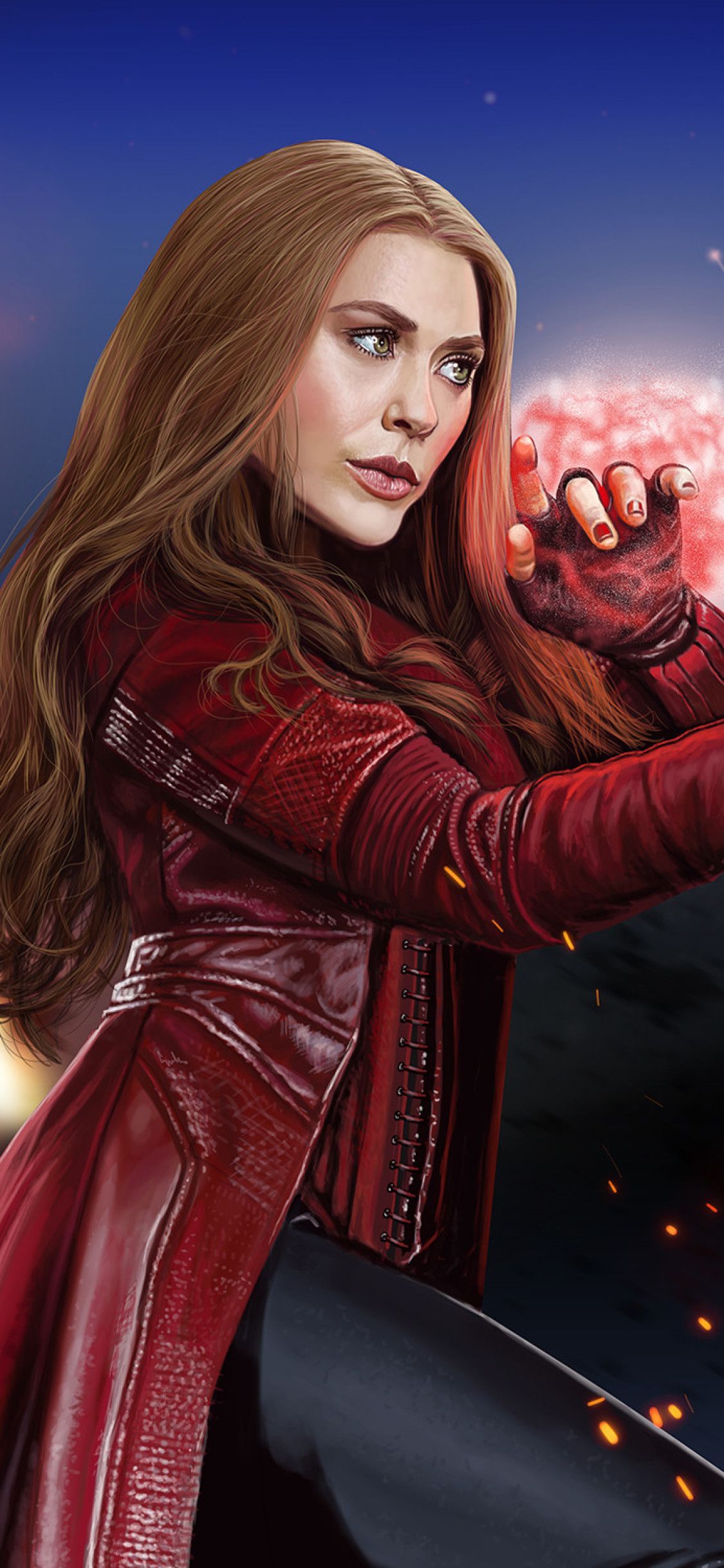 Scarlet Witch New Artwork iPhone XS, iPhone iPhone X HD 4k Wallpaper, Image, Background, Photo. Witch wallpaper, Scarlet witch, Marvel superheroes