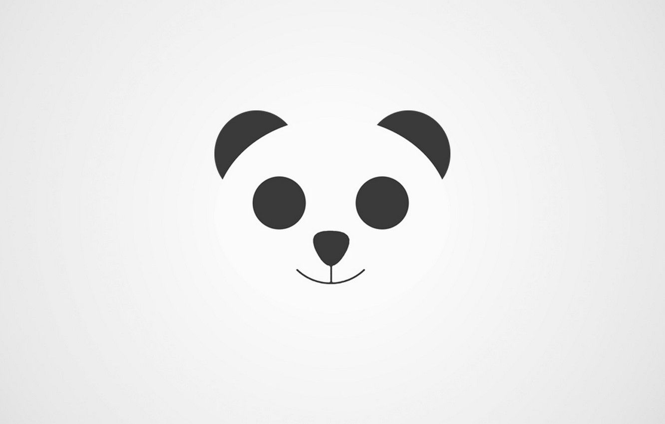 Wallpaper music, relax, white, panda, chillstep image for desktop, section минимализм