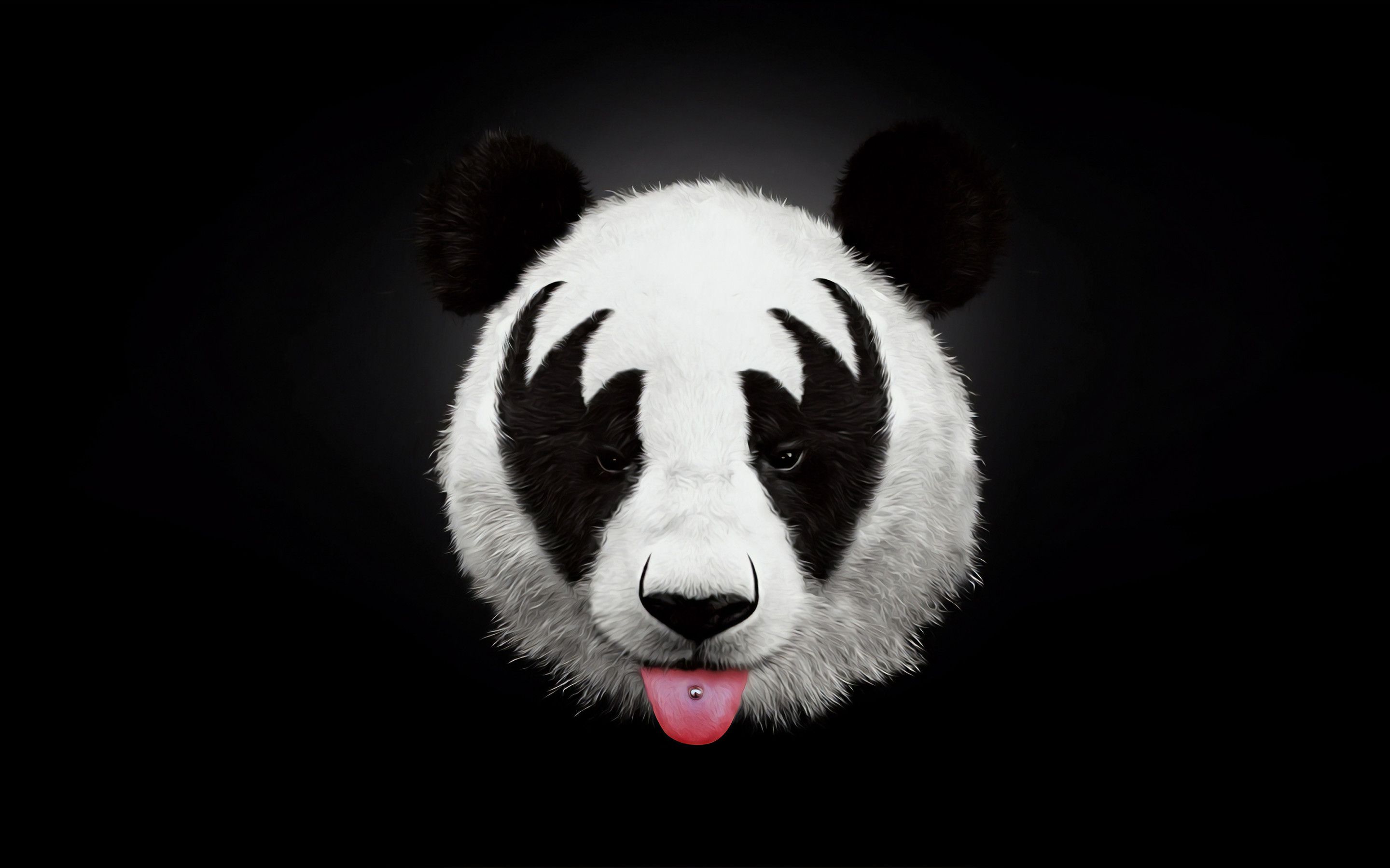 Dark Panda Wallpaper, HD Dark Panda Background on WallpaperBat