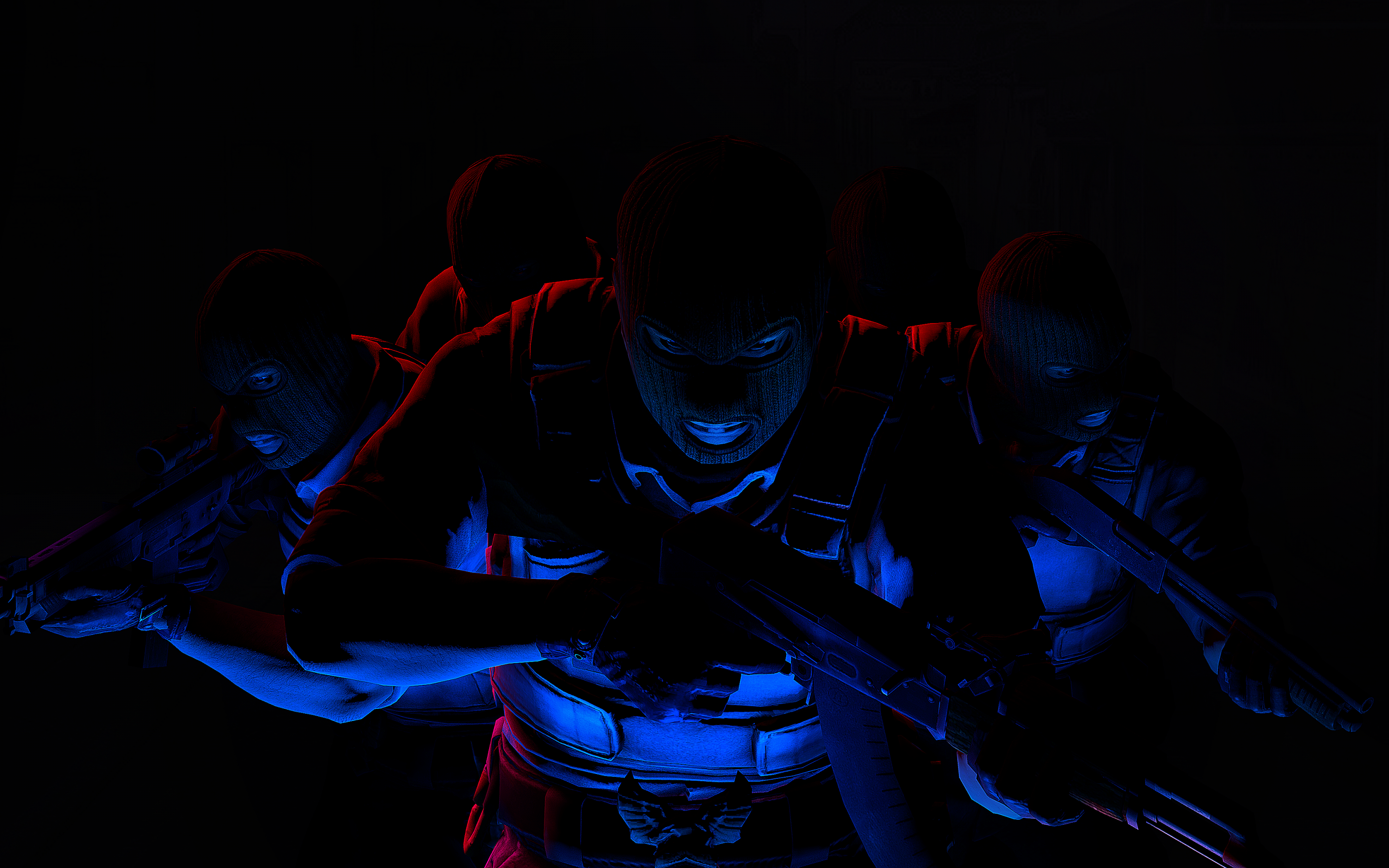 CS GO 4K Wallpaper, Counter Strike: Global Offensive, Phoenix Team, Phoenix Connection, Black Dark