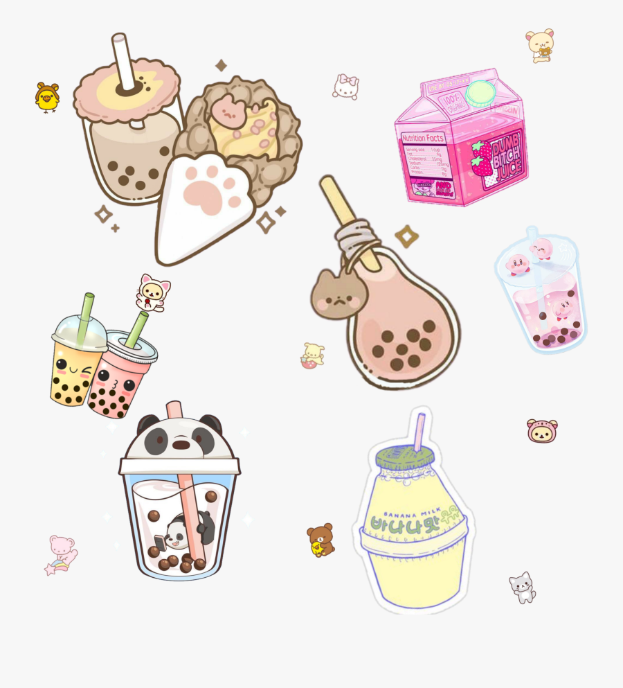 kawaii #boba, Free Transparent Clipart