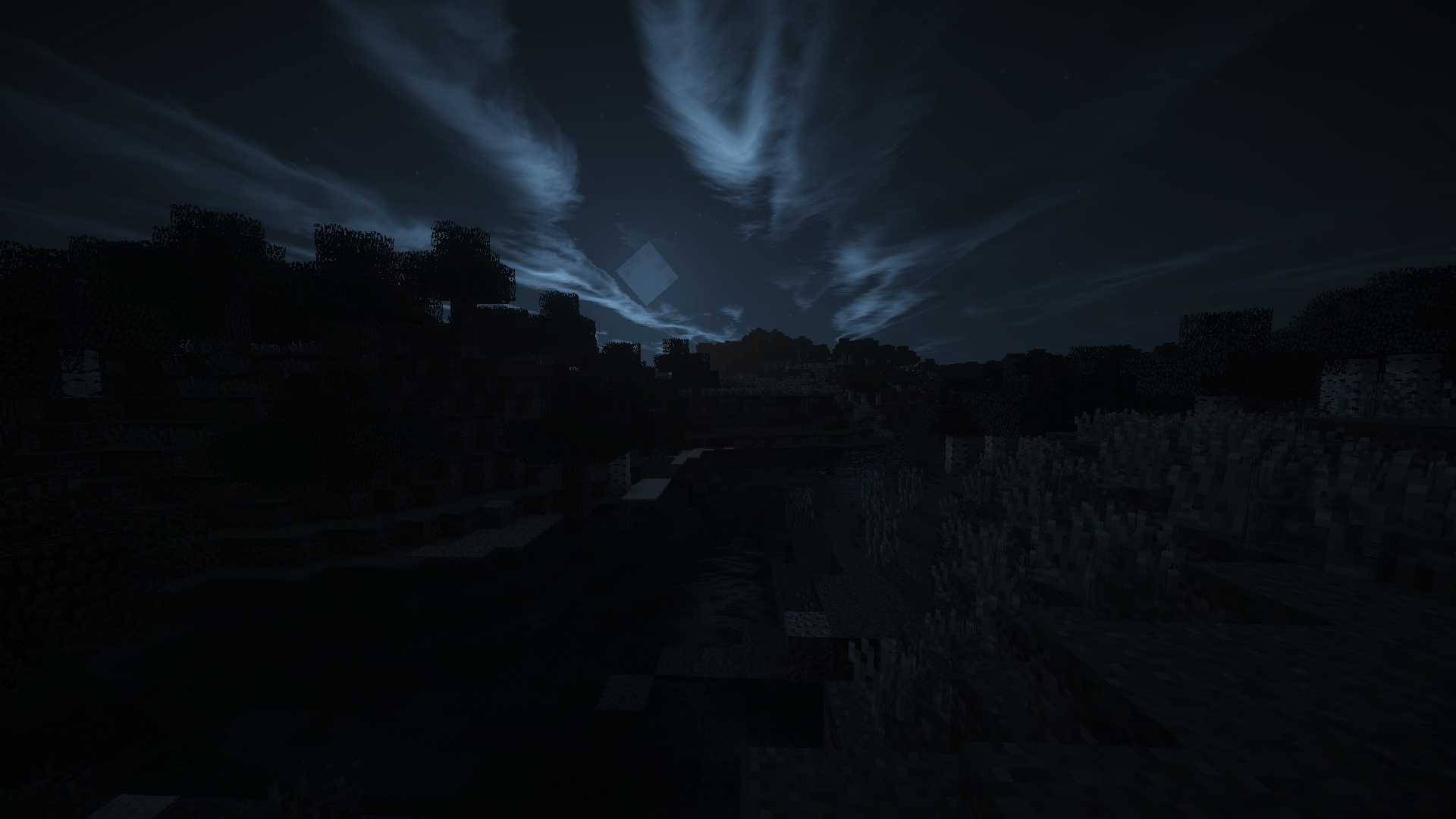 Minecraft Night Background