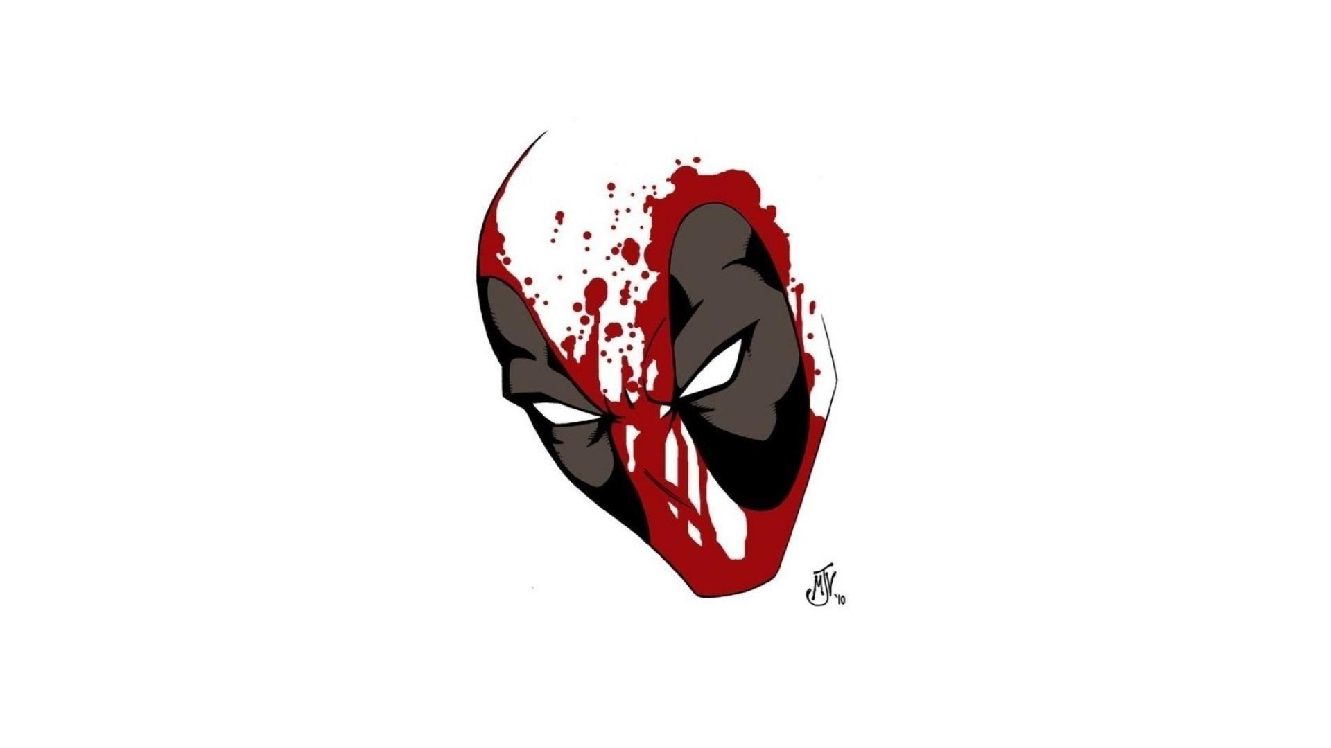 Comics Deadpool Wade Wilson Simple Background Wallpaper Desktop Background