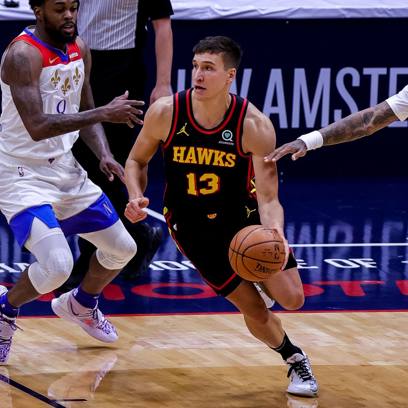 Download Atlanta Hawks Bogdan Bogdanovic Wallpaper